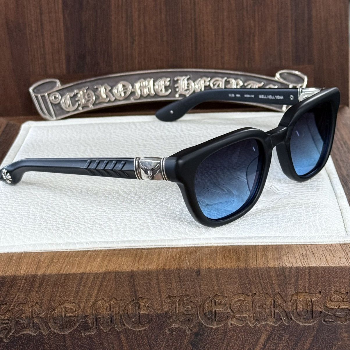 Chrome Hearts Chrome Hearts WELL HELL YEAH 1/1 ‘Oceans Depth’ Sunglasse Size ONE SIZE - 4 Thumbnail