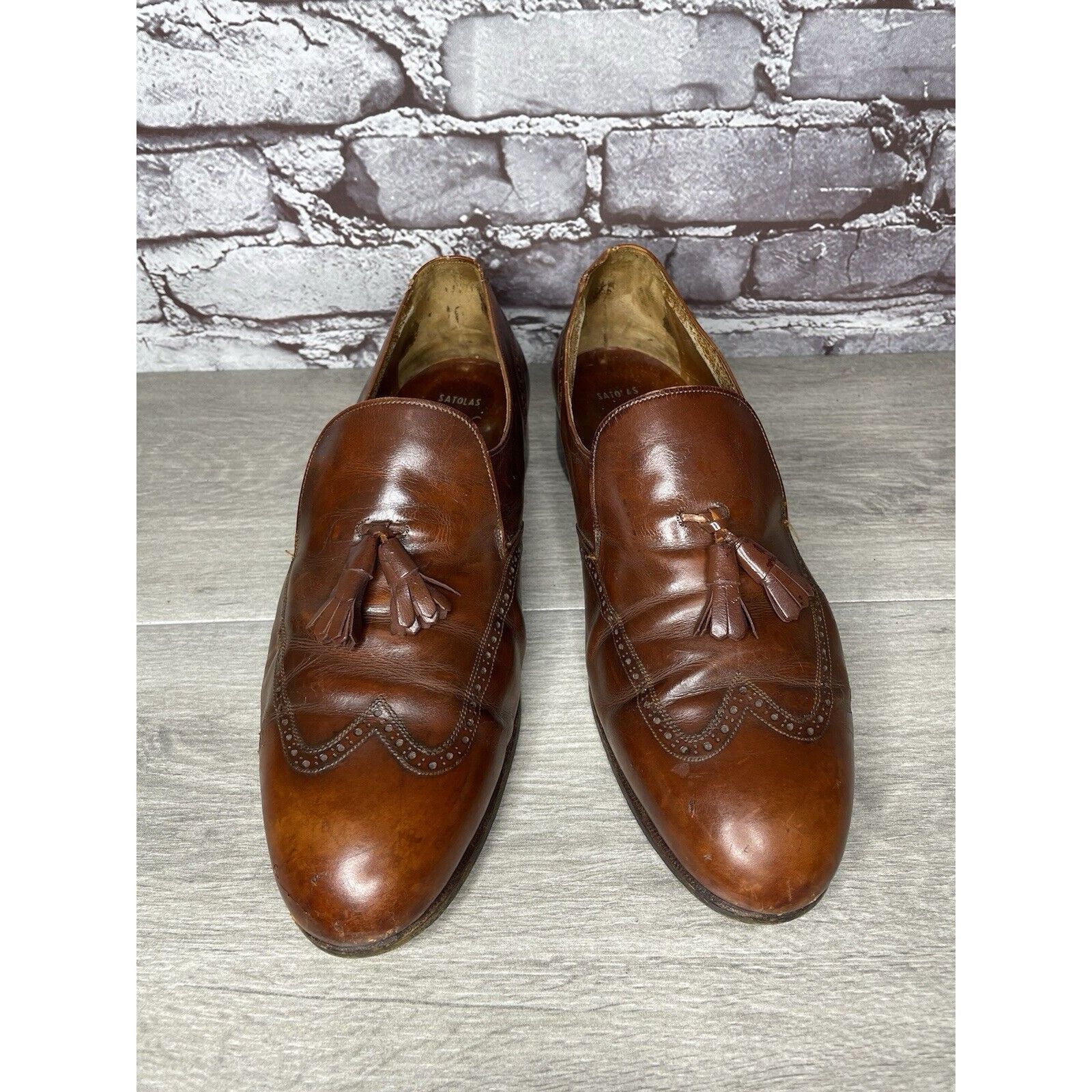 Bally Bally Satolas Brown Leather Wingtip Tassel Loafer Dress Shoe Size US 10 / EU 43 - 2 Thumbnail
