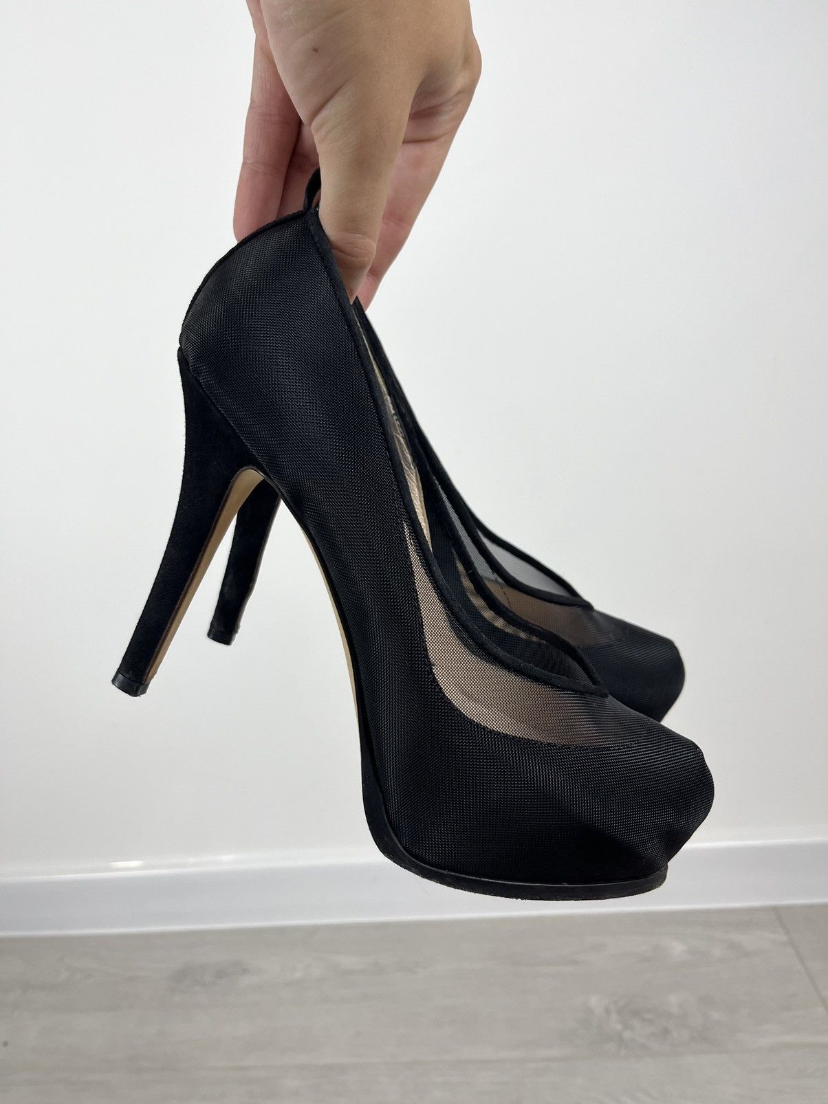 Fendi Fendi Black Mesh Women’s Hi Heels 38 IT Size US 8 / IT 38 - 10 Thumbnail