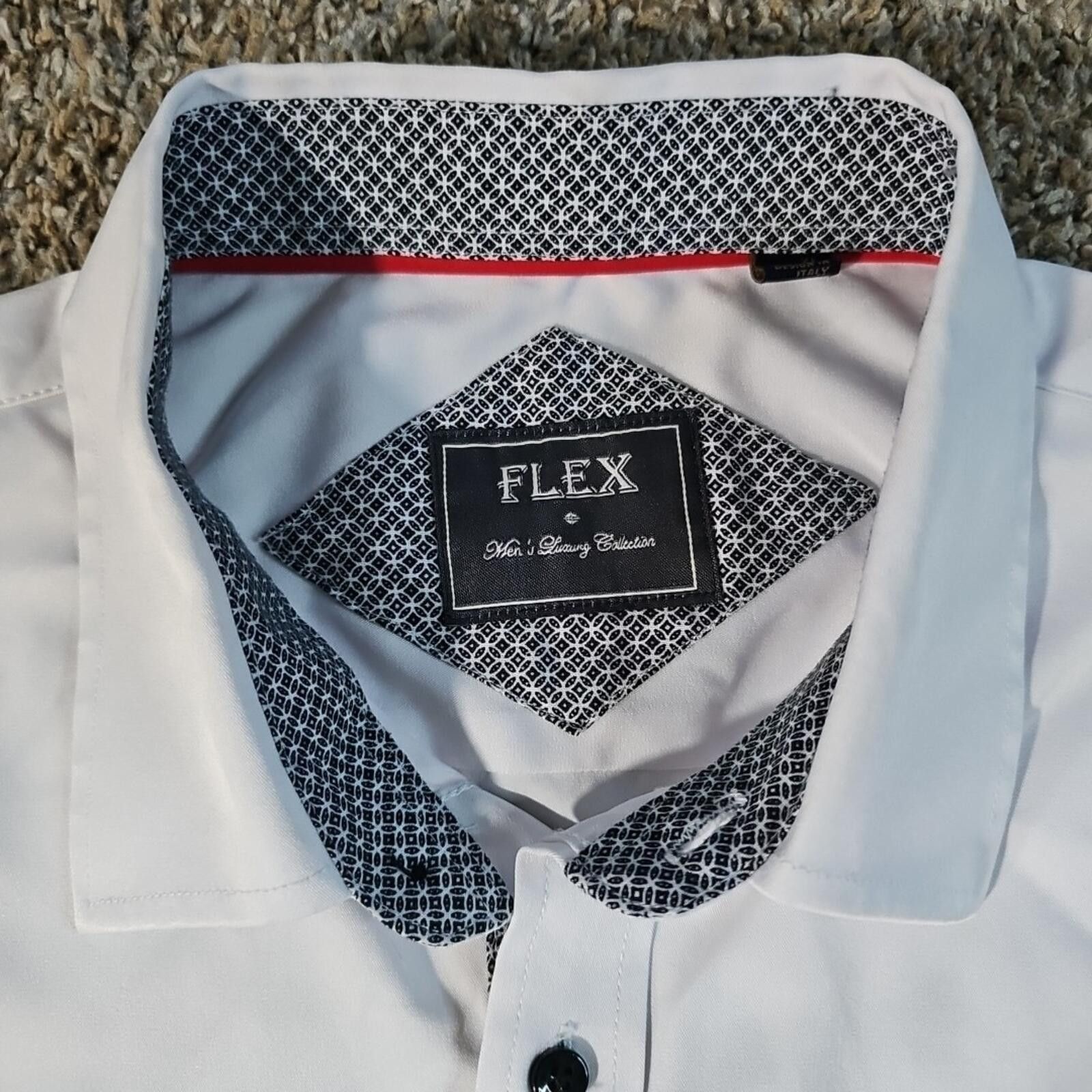 Cactus Plant Flea Market Flex XL White Dress Shirt Size 44R - 2 Thumbnail