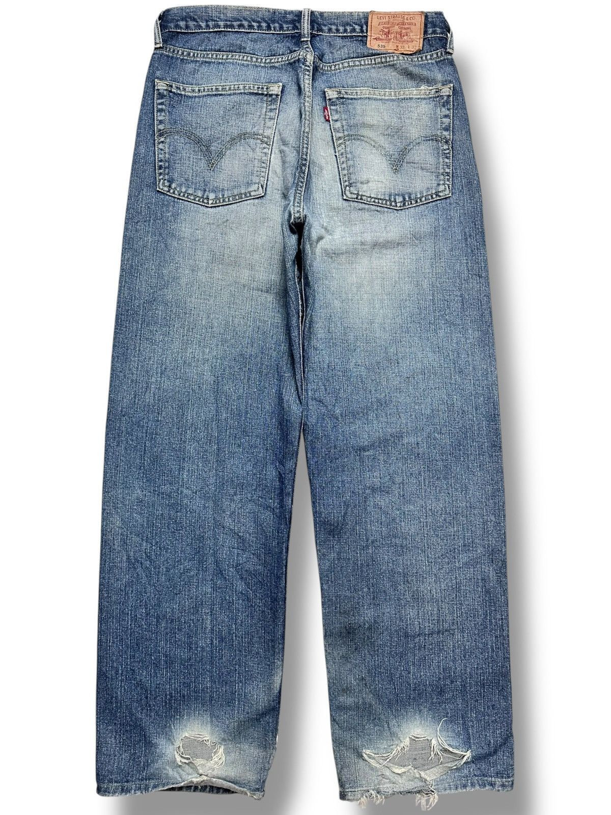 Levi's Levi’s 359 Straight Leg Jeans Classic Blue Wash & Faded Size US 33 - 3 Thumbnail
