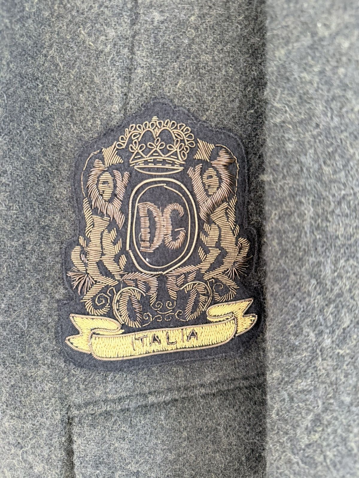 Dolce & Gabbana Dolce & Gabbana Wool Jacket blazer Green embroidered IT44 Size 44S - 3 Thumbnail