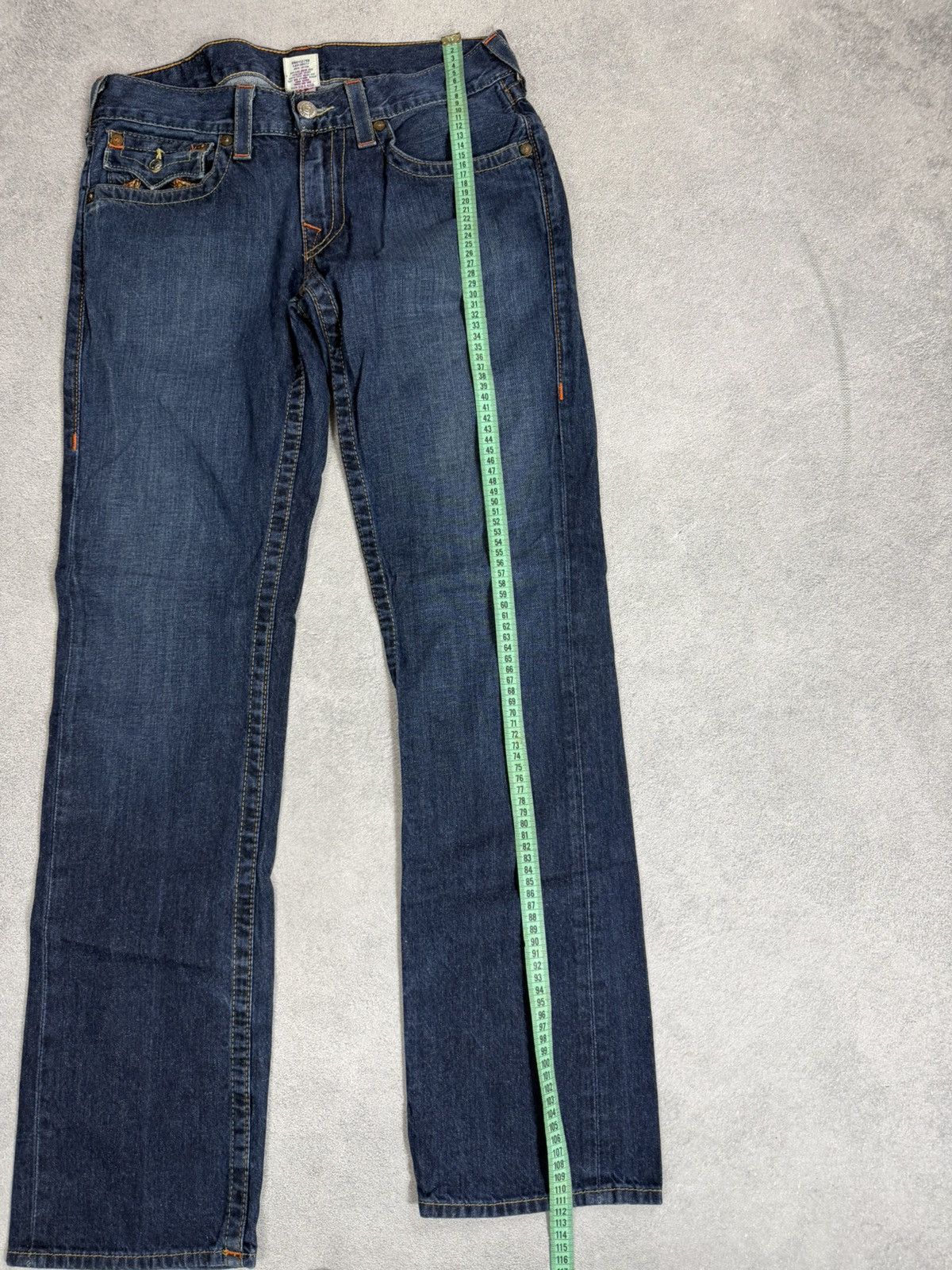 True Religion VTG True Religio Baggy Distressed Washed Y2K Size US 31 - 14 Thumbnail