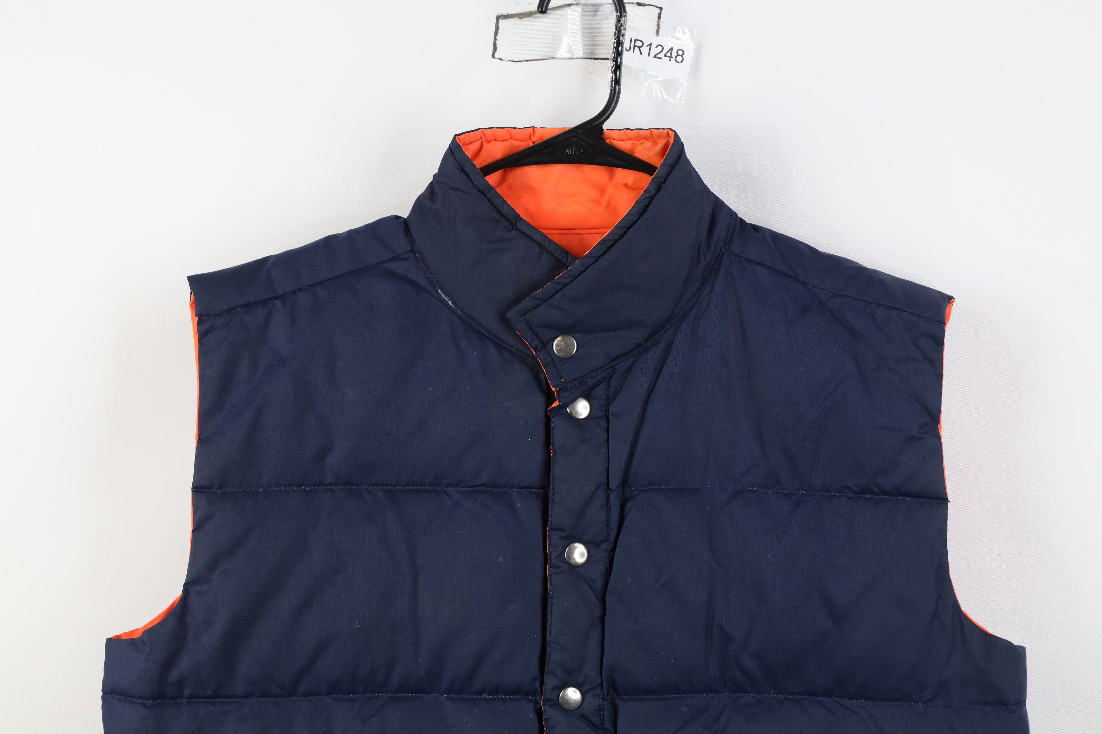 Vintage Vintage 70s Streetwear Reversible Down Puffer Vest Jacket Size US M / EU 48-50 / 2 - 2 Thumbnail