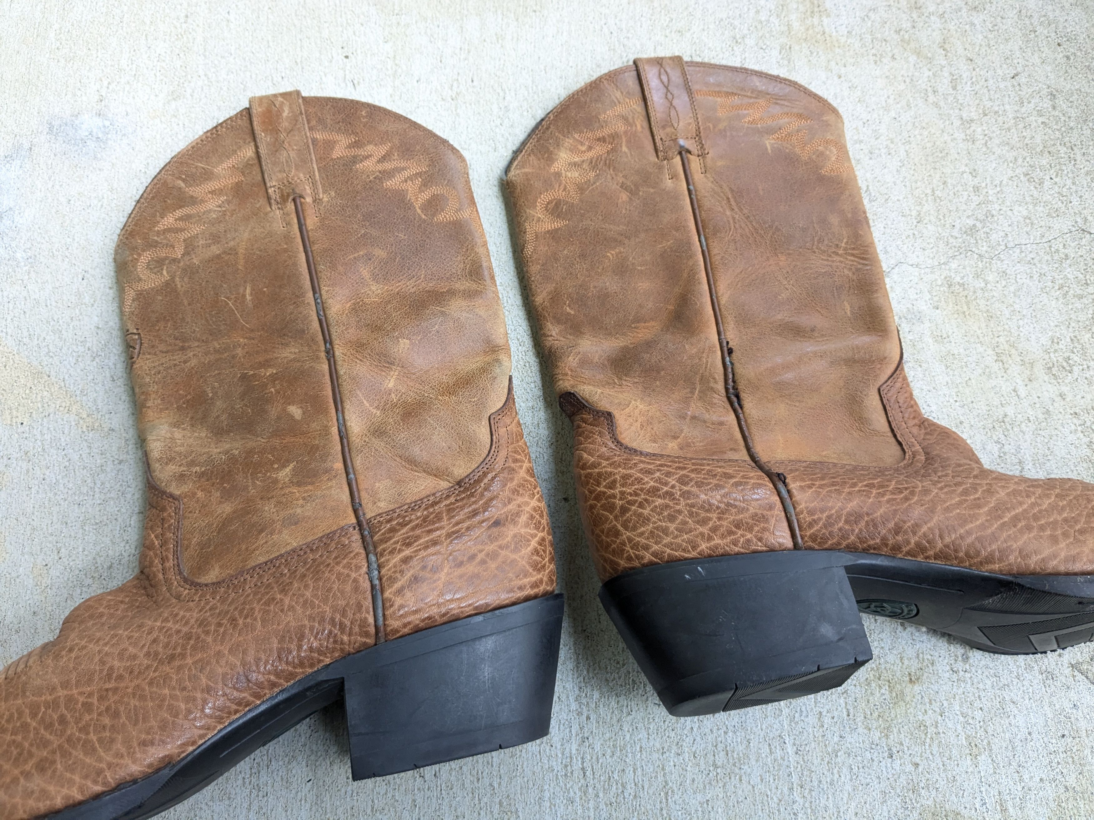 Ariat Ariat Cowboy Boots Brown 12 D Leather Tan Size US 12 / EU 45 - 6 Thumbnail