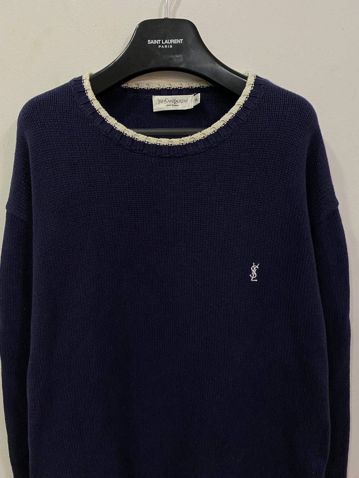 Yves Saint Laurent YSL Sweater Knit Heavy Thick Size US XXL / EU 58 / 5 - 5 Thumbnail