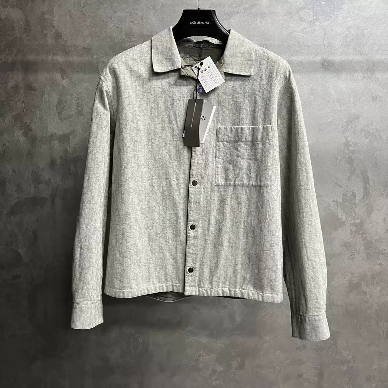 Dior dior gray long sleeve printed shirt Size US M / EU 48-50 / 2 - 1 Thumbnail