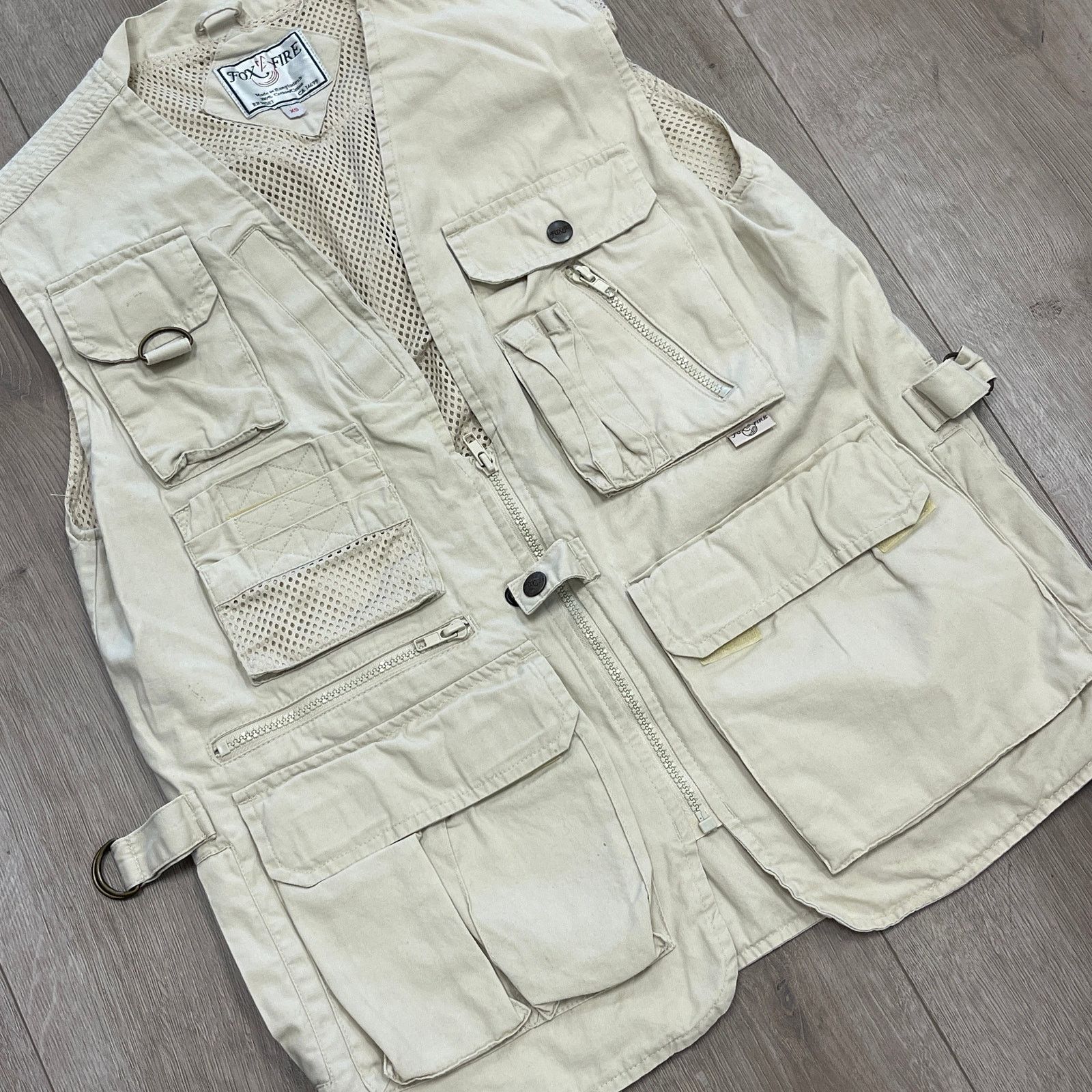 Vintage Fox Fire Ultimate fishing outdoor vest cream cargo Size XS Size US XS / EU 42 / 0 - 2 Thumbnail