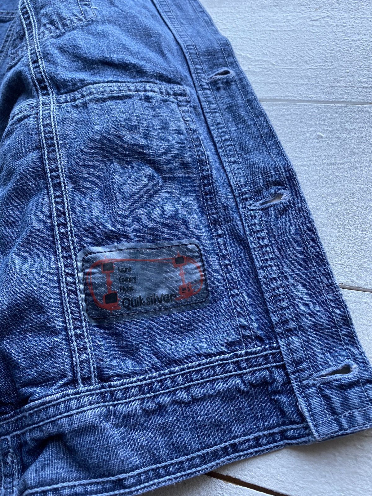 Quiksilver 🔥90s Quiksilver Vntg Rare Surf Archive Denim Jacket y2k Size M / US 6-8 / IT 42-44 - 9 Thumbnail
