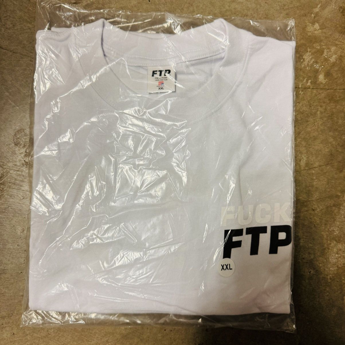 Fuck The Population FTP 14 Year Anniversary Logo Tee White XXL Size US XXL / EU 58 / 5 - 1 Thumbnail