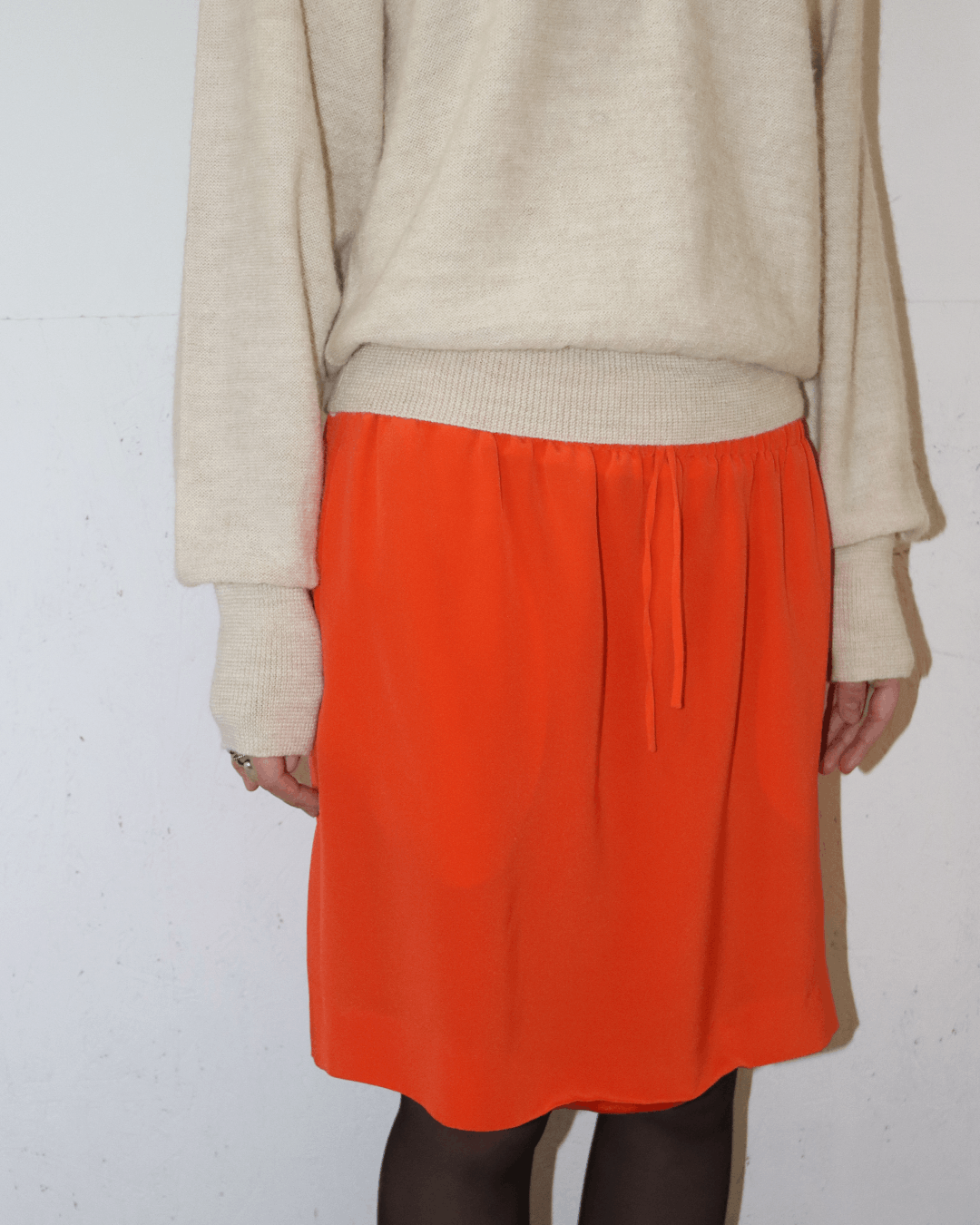 Celine Celine by Phoebe Philo Orange Mini Skirt Size 27" / US 4 / IT 40 - 4 Thumbnail