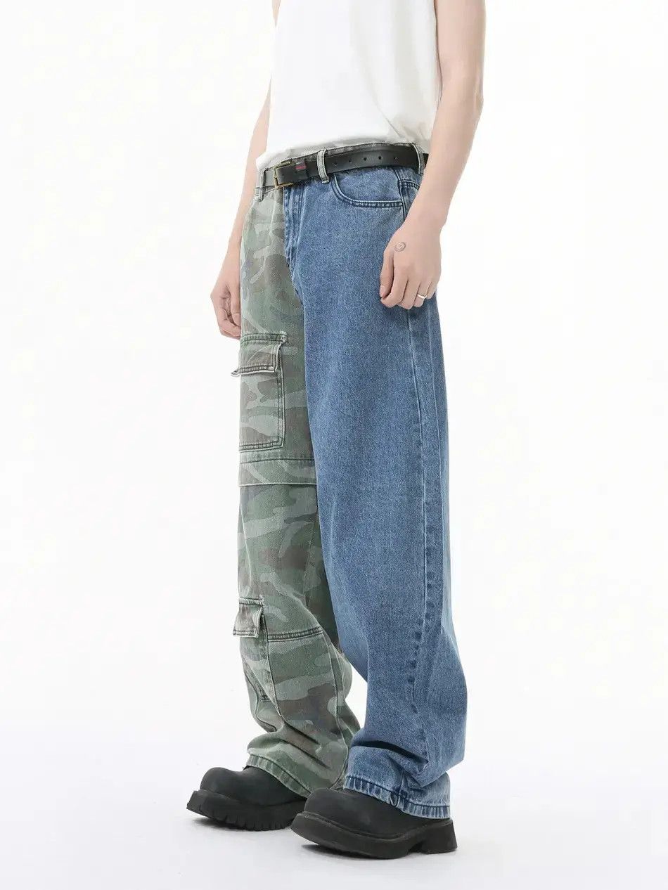 Japanese Brand Retro loose high street pocket jeans Size US 32 / EU 48 - 1 Thumbnail