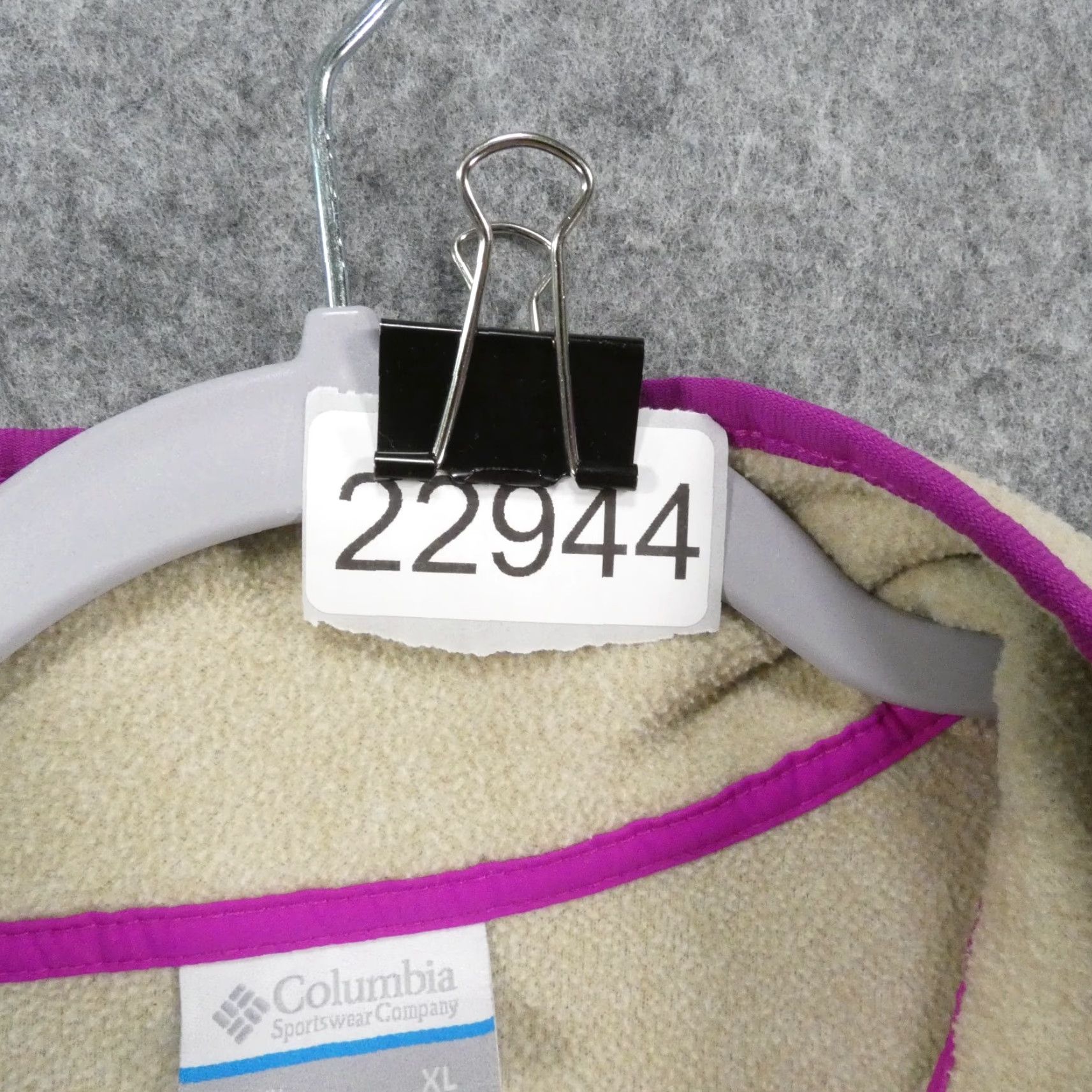 Vintage Columbia Women Extra Large Pullover Fleece Sweater 1/4 Zip Beige Size XL / US 12-14 / IT 48-50 - 7 Thumbnail