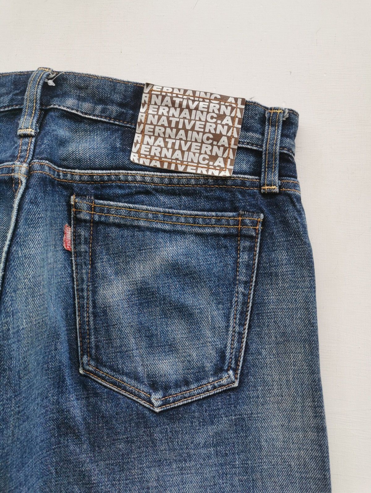 Japanese Brand RNA Inc Japan Stone Faded Denim Jeans Size US 31 - 7 Thumbnail