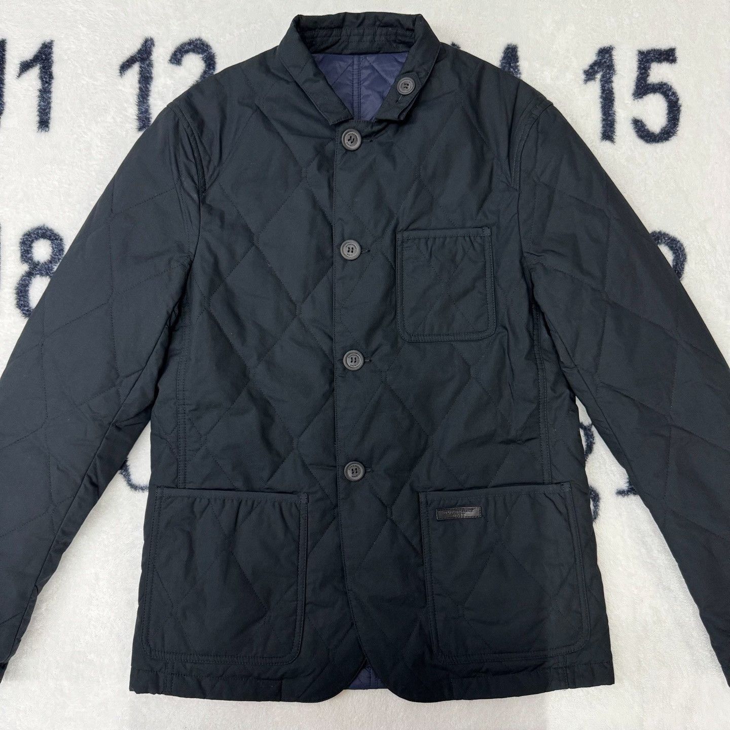 Burberry Burberry Cotton Blue Heavy Coat S Men Size US S / EU 44-46 / 1 - 1 Thumbnail