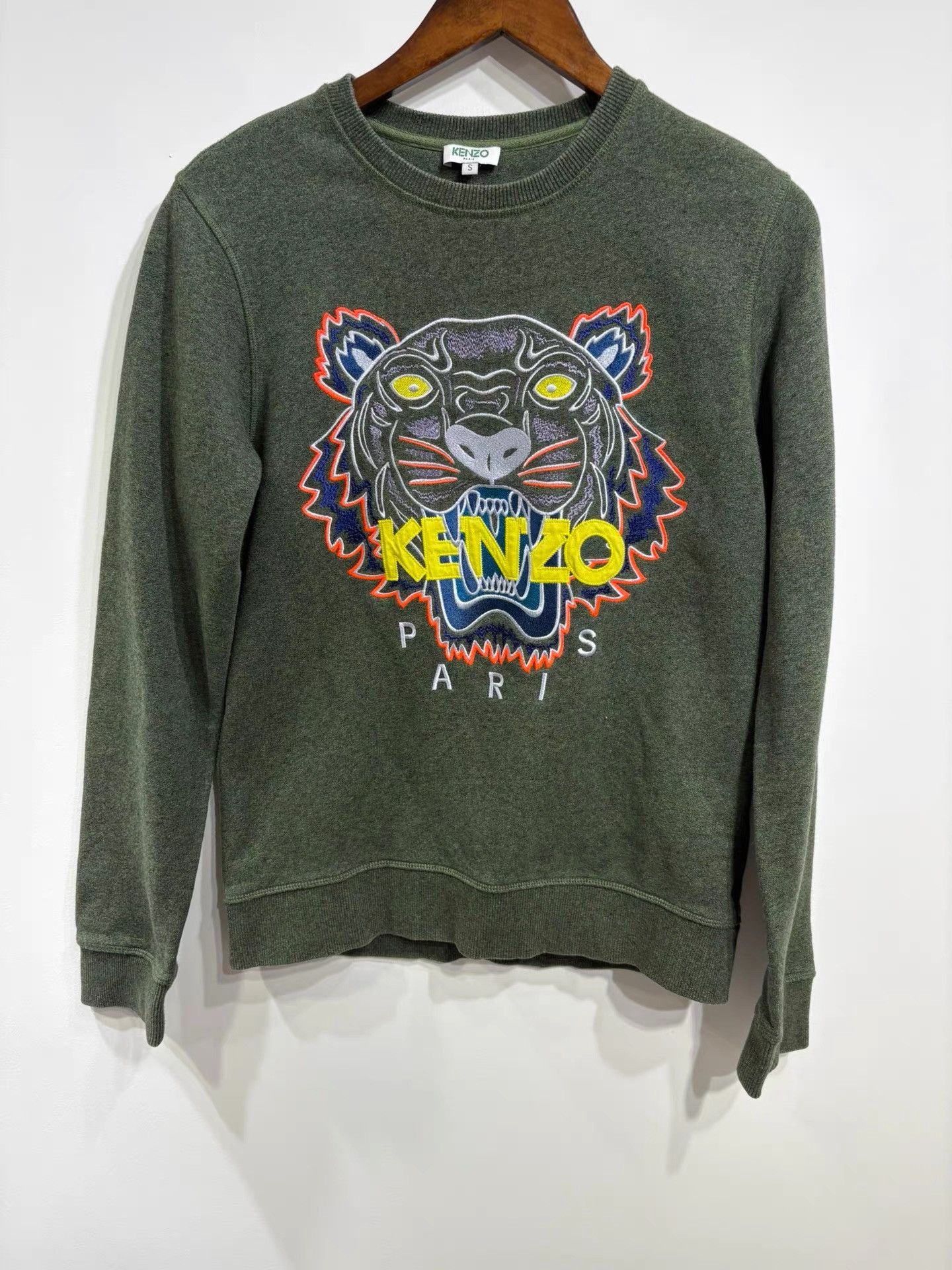 Kenzo Kenzo Tiger Embroidered Hoodie K29 Size US S / EU 44-46 / 1 - 1 Thumbnail