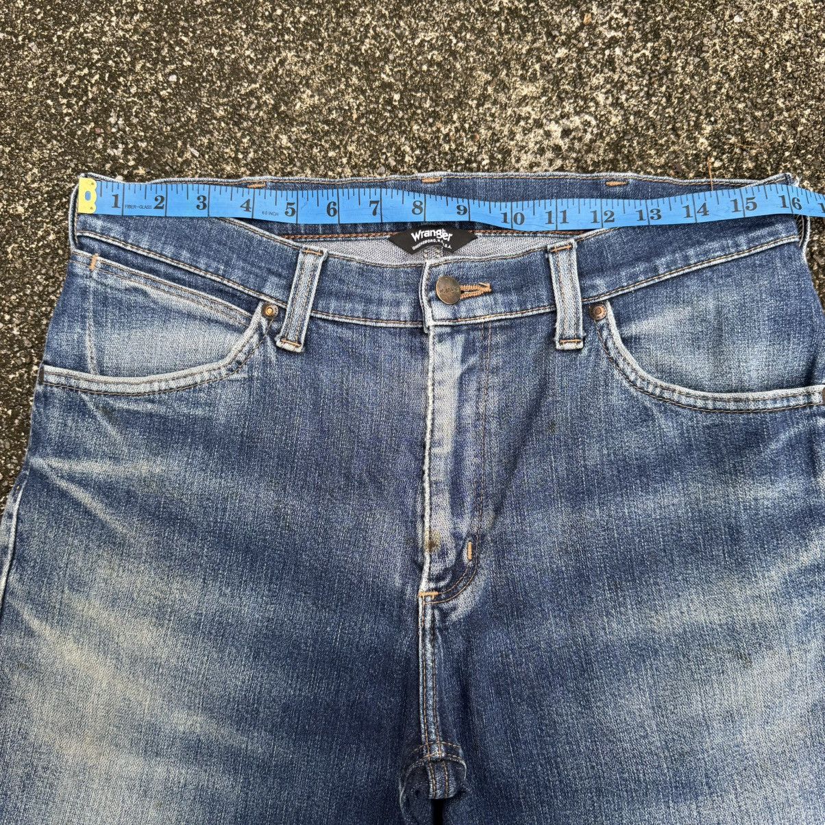 Wrangler VINTAGE WRANGLER MUD WASHED DENIM JEAN PANTS Size US 32 / EU 48 - 5 Thumbnail