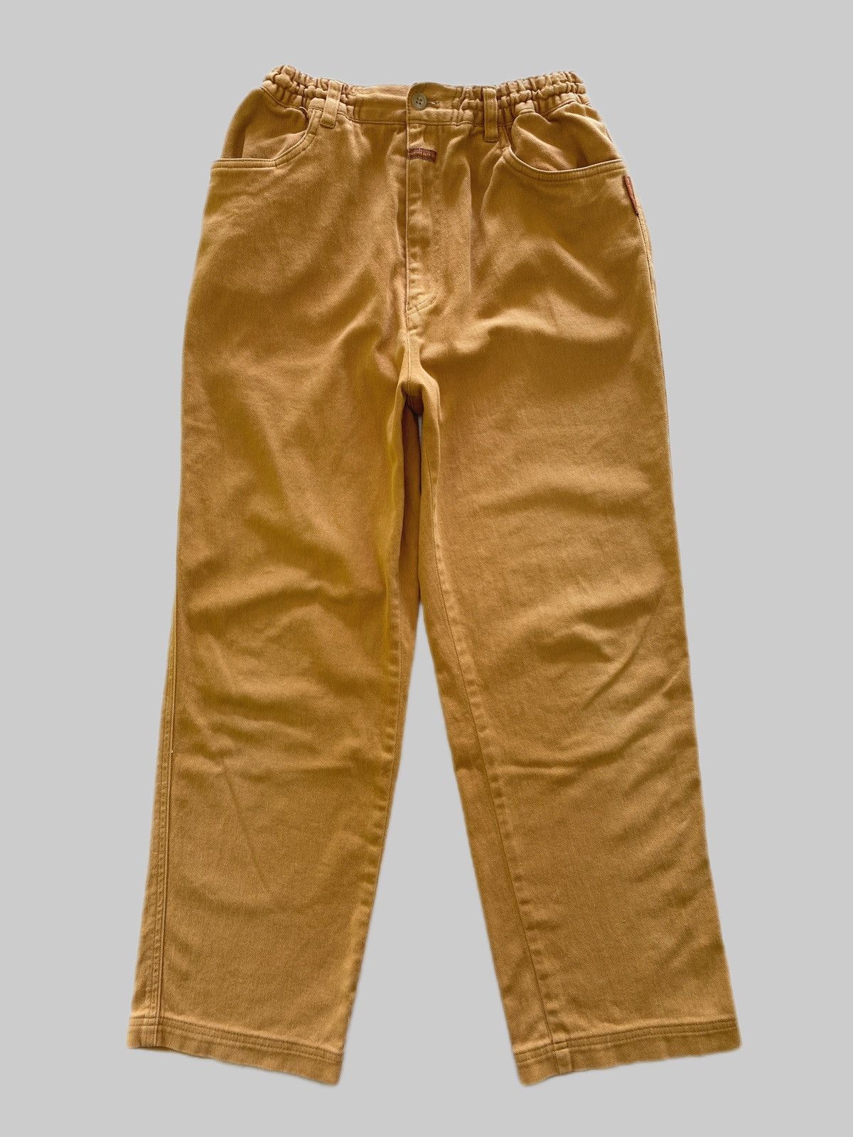 image of Archival Clothing x Hai Sporting Gear 1980S 1990S Hai Sporting Gear Elastic Waist Ankle Pants in Br