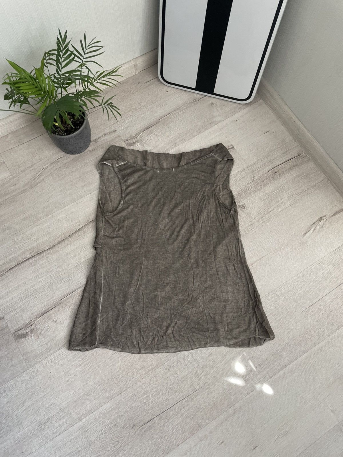 20471120 × If Six Was Nine Vintage Abstract Viscose Tank Top Y2k 2000s Cyber Punk Size M / US 6-8 / IT 42-44 - 2 Thumbnail