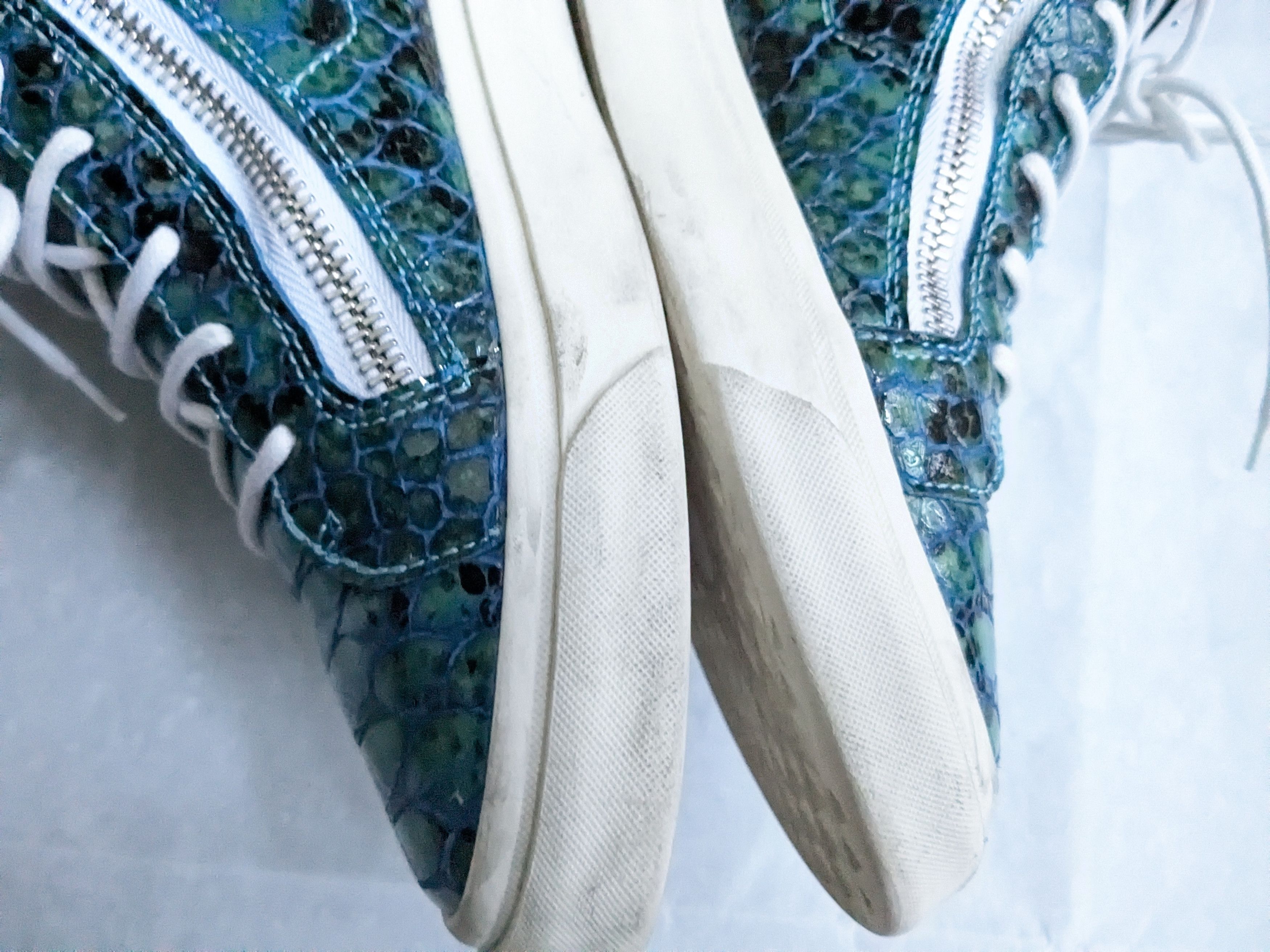 Giuseppe Zanotti Giuseppe Zanotti Sneakers Blue White 10 43 High Tops Snake Size US 10 / EU 43 - 8 Thumbnail