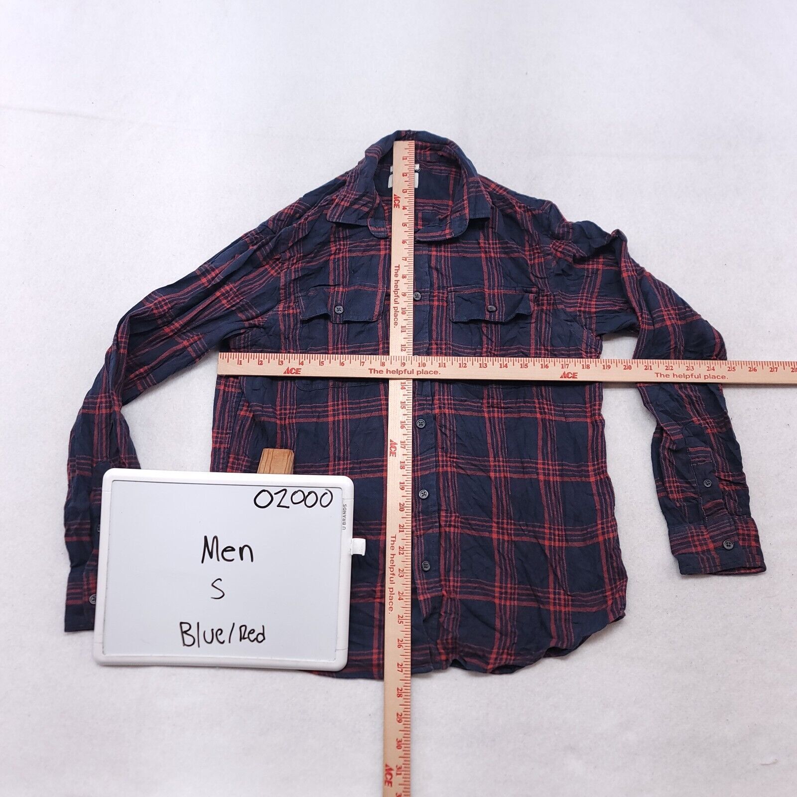 Old Navy Old Navy Tartan Flannel Shirt Mens Size Small S Blue Red Size US S / EU 44-46 / 1 - 6 Thumbnail