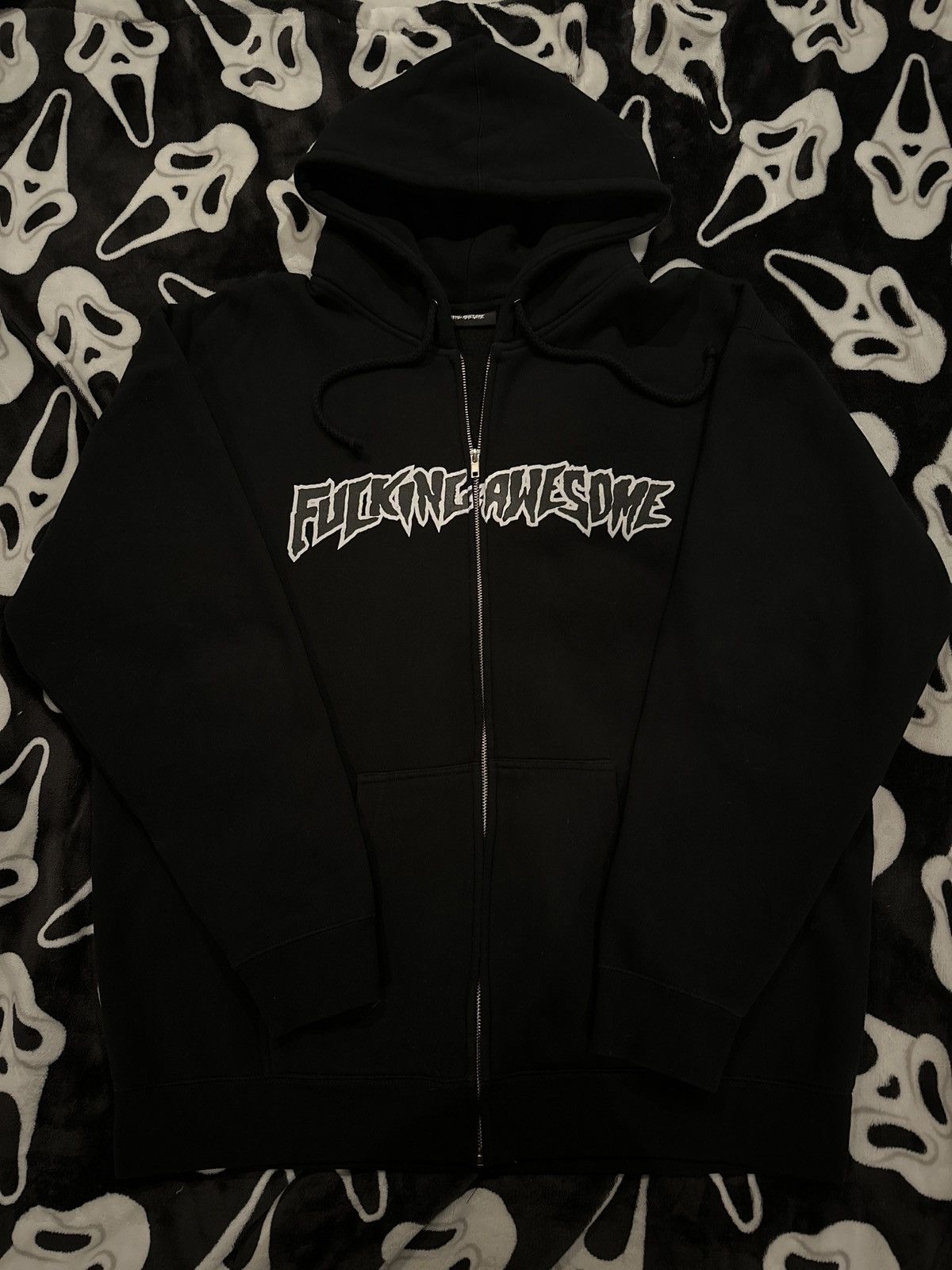 Fucking Awesome Fucking Awesome Black Zip Up Hoodie Size US XL / EU 56 / 4 - 1 Thumbnail