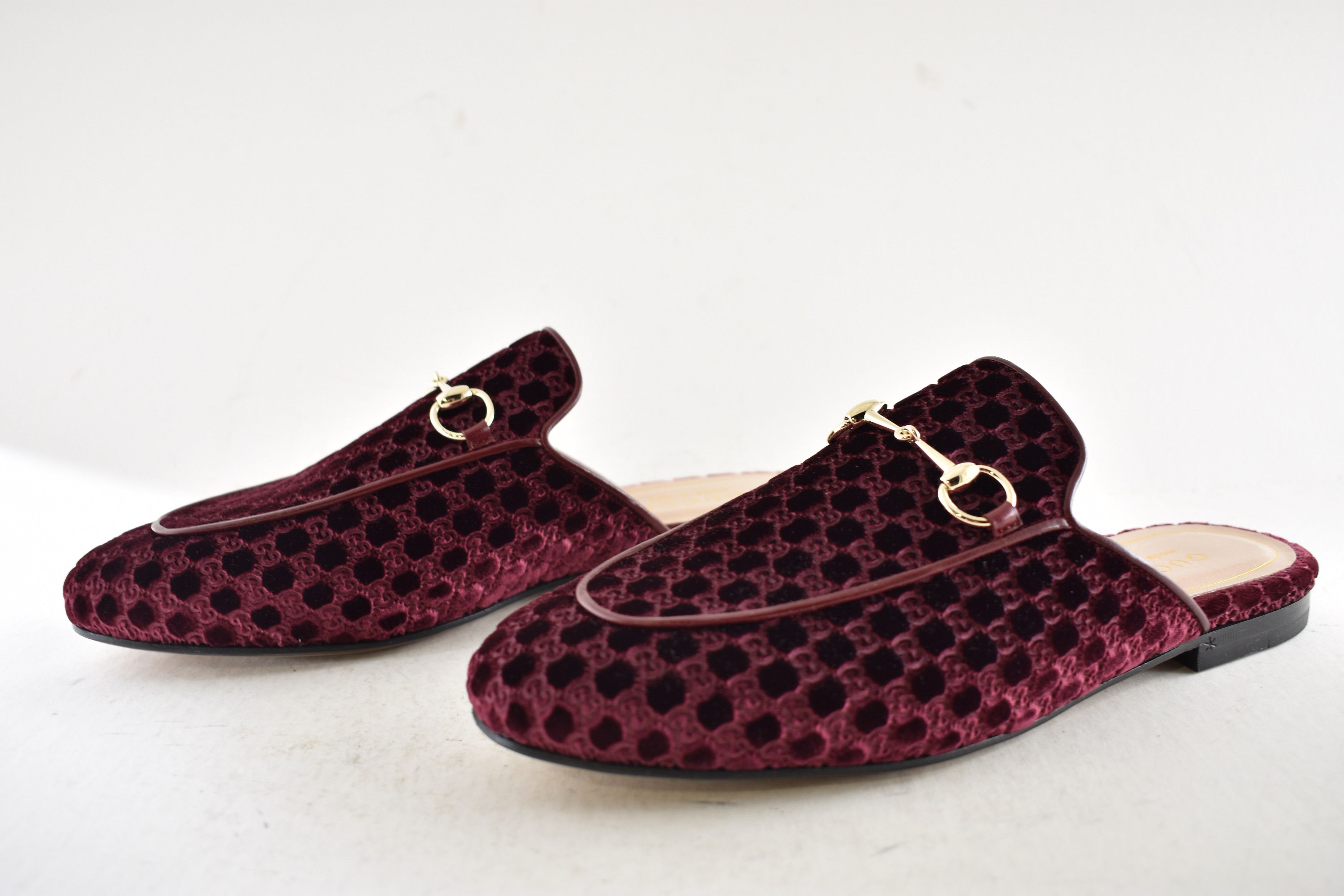 Gucci Gucci Princetown Velvet GG Logo Slide Loafer Mule Flat 37 Size US 7 / IT 37 - 16 Thumbnail