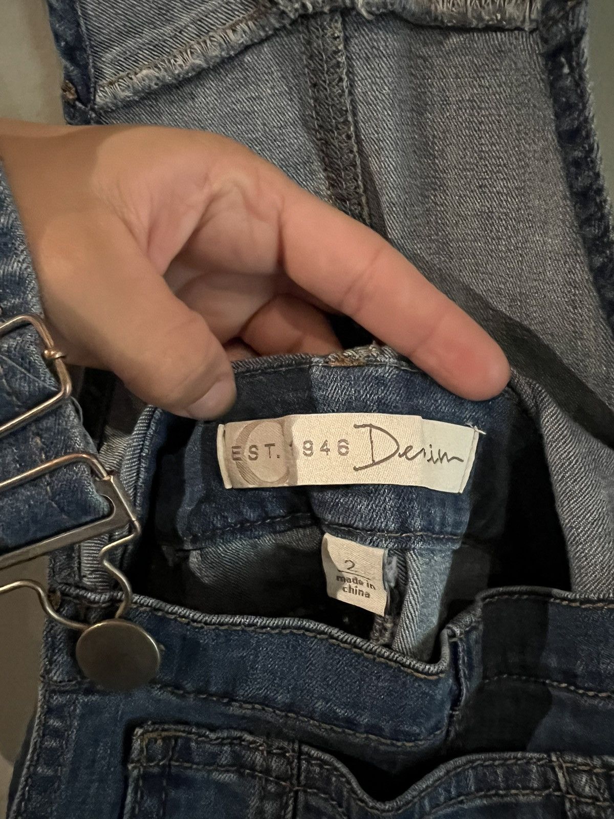 Other EST. 1946 Blue Denim Overalls Size 26" / US 2 / IT 38 - 3 Thumbnail