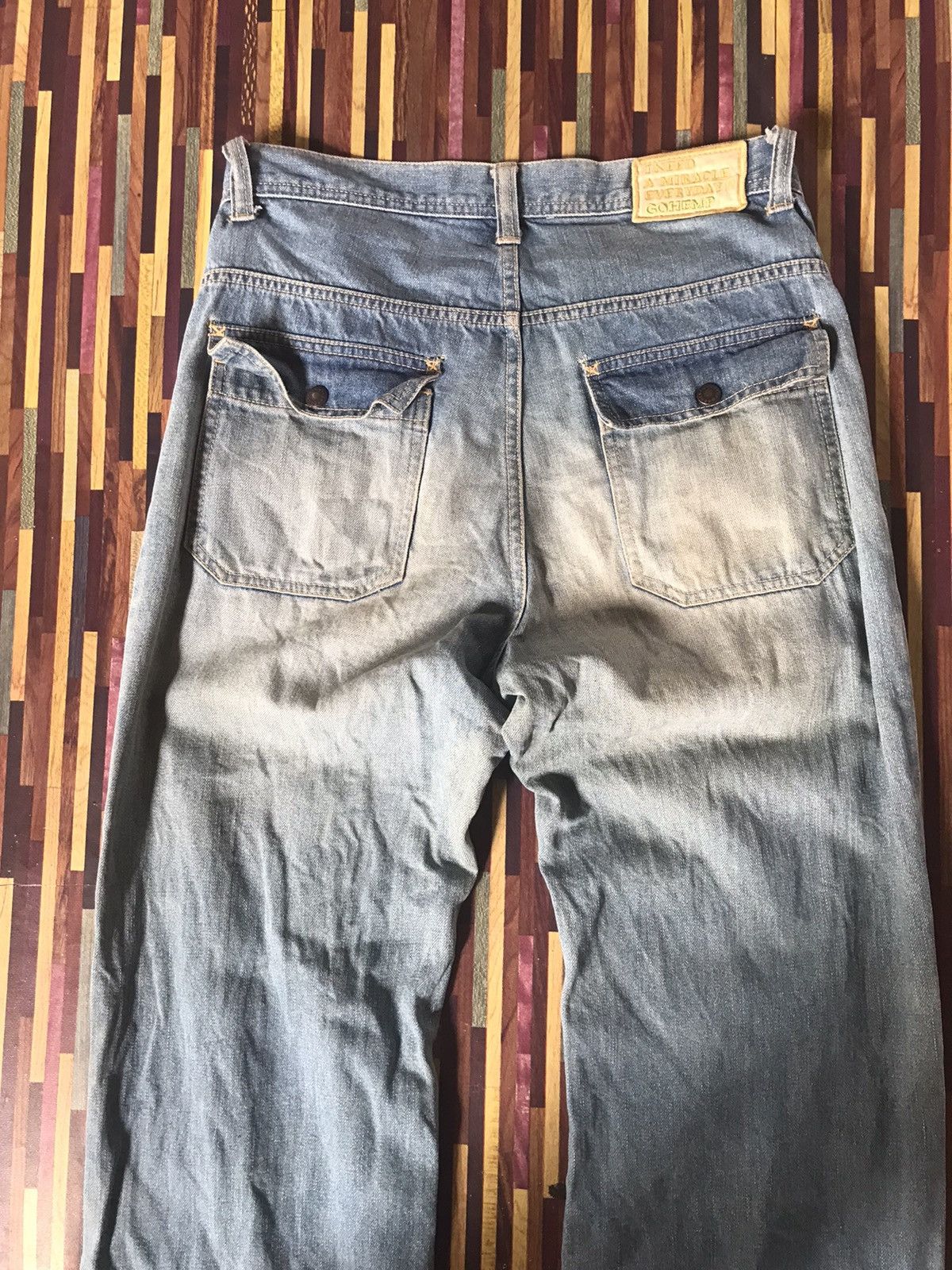Japanese Brand VTG DENIM PANTS CANNABIS SATIVA Size US 32 / EU 48 - 6 Thumbnail