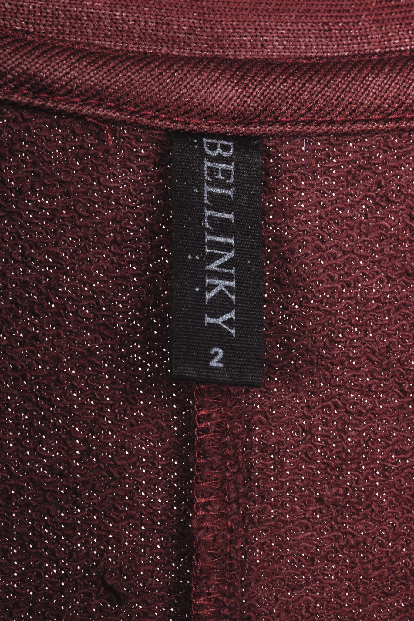 Other Bellinky Burgundy Shiny French Terry Maxi Dress Size M / US 6-8 / IT 42-44 - 9 Thumbnail