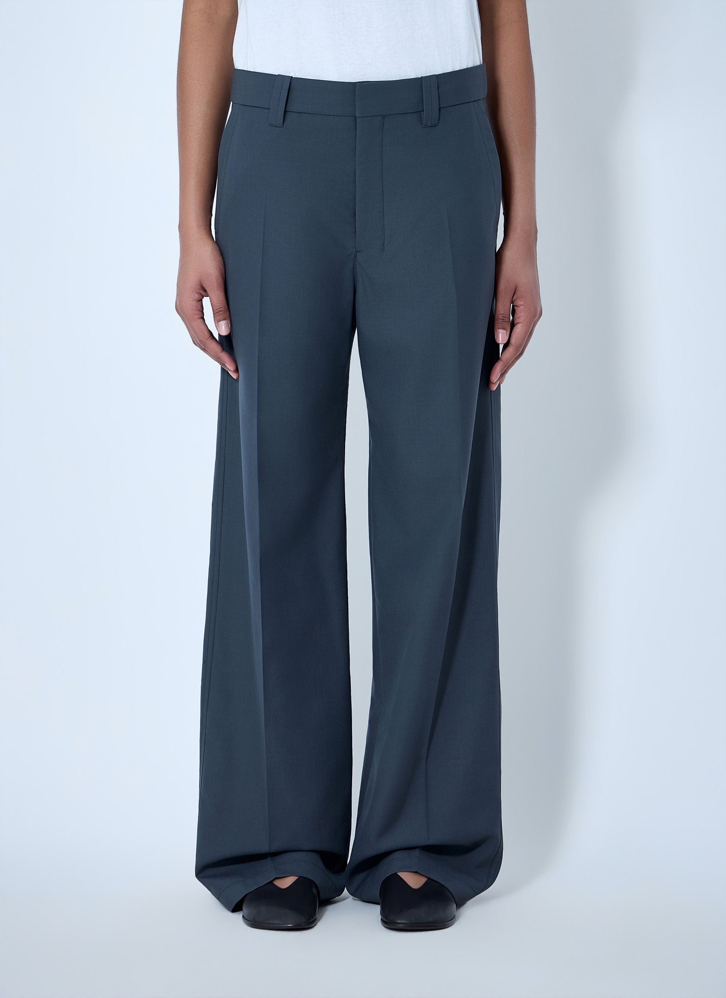 Lemaire Wide-Leg Tailored Trousers Size 34" / US 12 / IT 48 - 1 Thumbnail