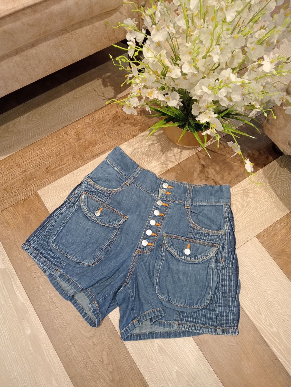 Issey Miyake VINTAGE SUNAOKUWAHARA ISSEY MIYAKE BUTTON SHORTPANTS Size US 33 - 2 Thumbnail