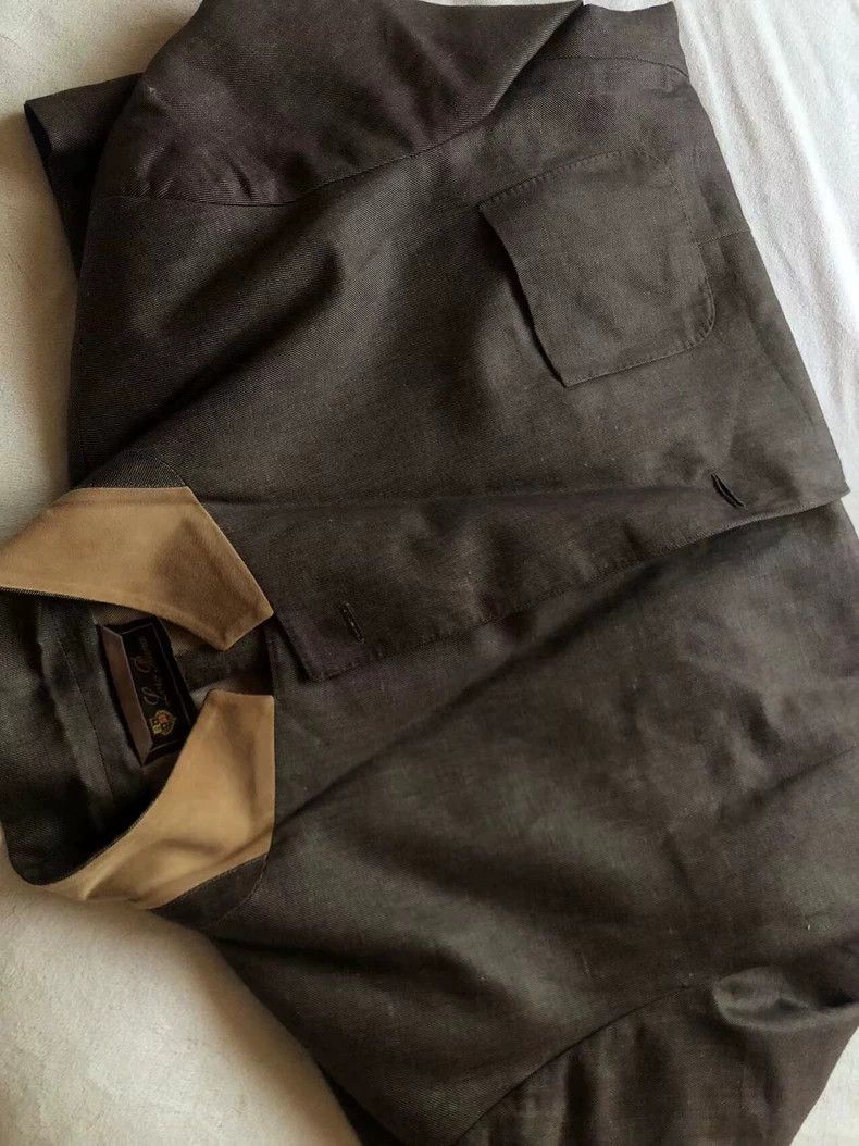 Loro Piana Loro Piana Cotton-Linen Made in Italy Coat - dmc Size US L / EU 52-54 / 3 - 1 Thumbnail