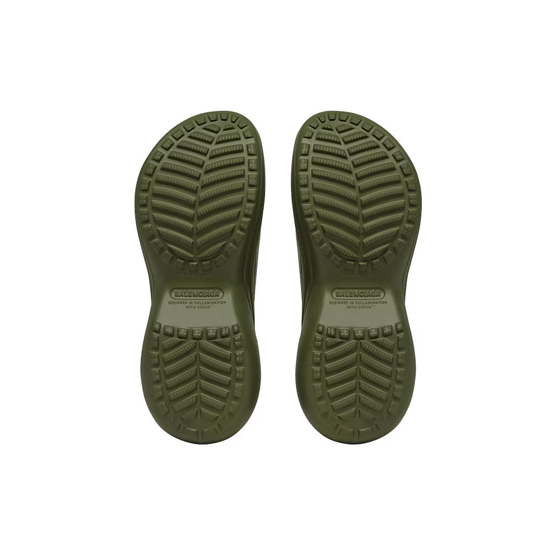 Balenciaga × Crocs o1in1g0225 Crocs™ Mules in Dark Green Size US 12 / EU 45 - 6 Thumbnail