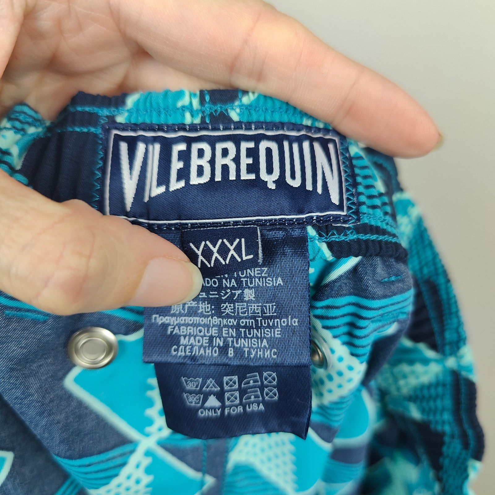 Vilebrequin Vilebrequin Swim Shorts Mens XXXL Blue Geometric Print Swim Size US 38 / EU 54 - 6 Thumbnail