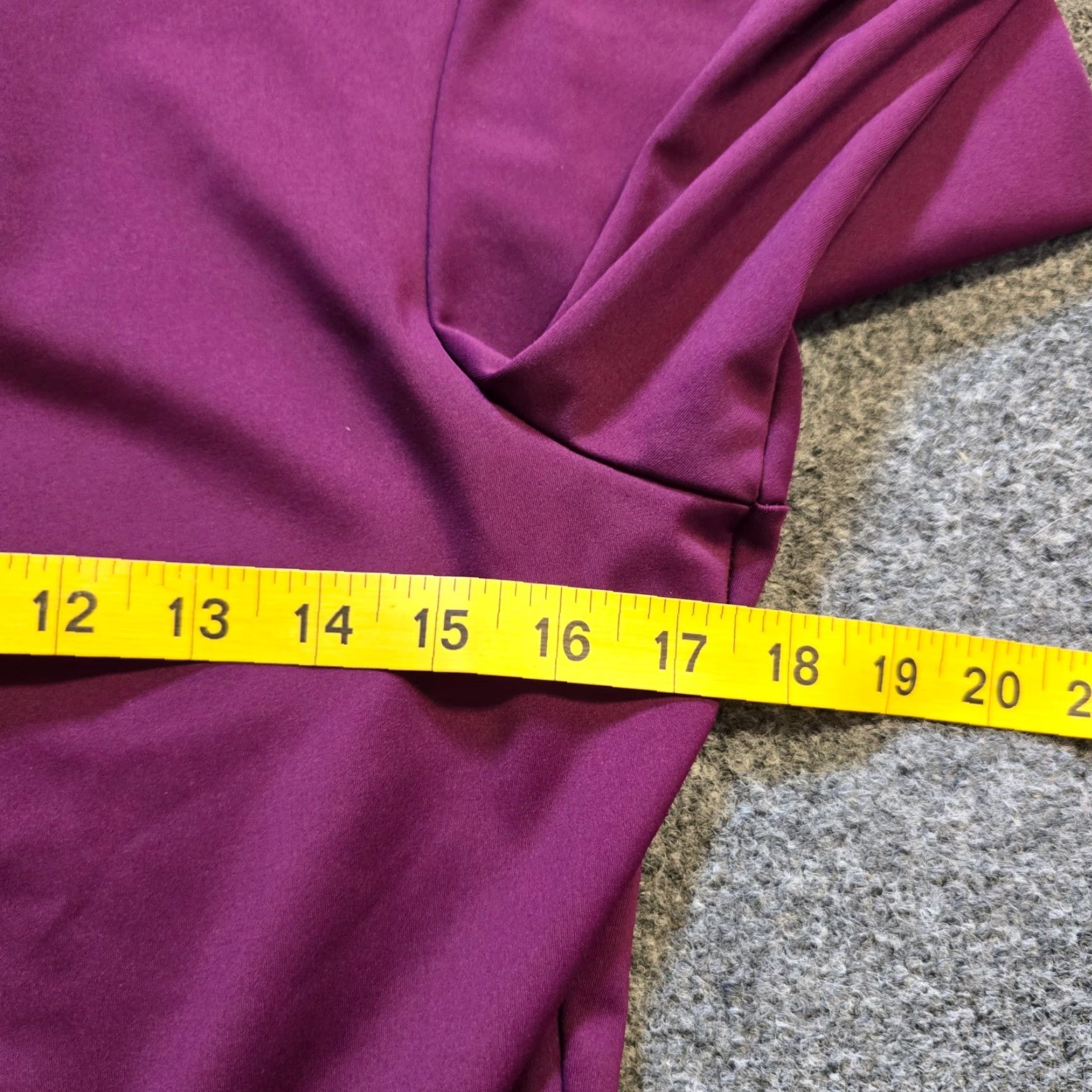Vintage Betabrand Top Womens L Purple Peplum Stretch Performance Career Modest Blouse Knit Long Sleeve Round Neck Casual Shirt Women Regular Size L / US 10 / IT 46 - 5 Thumbnail