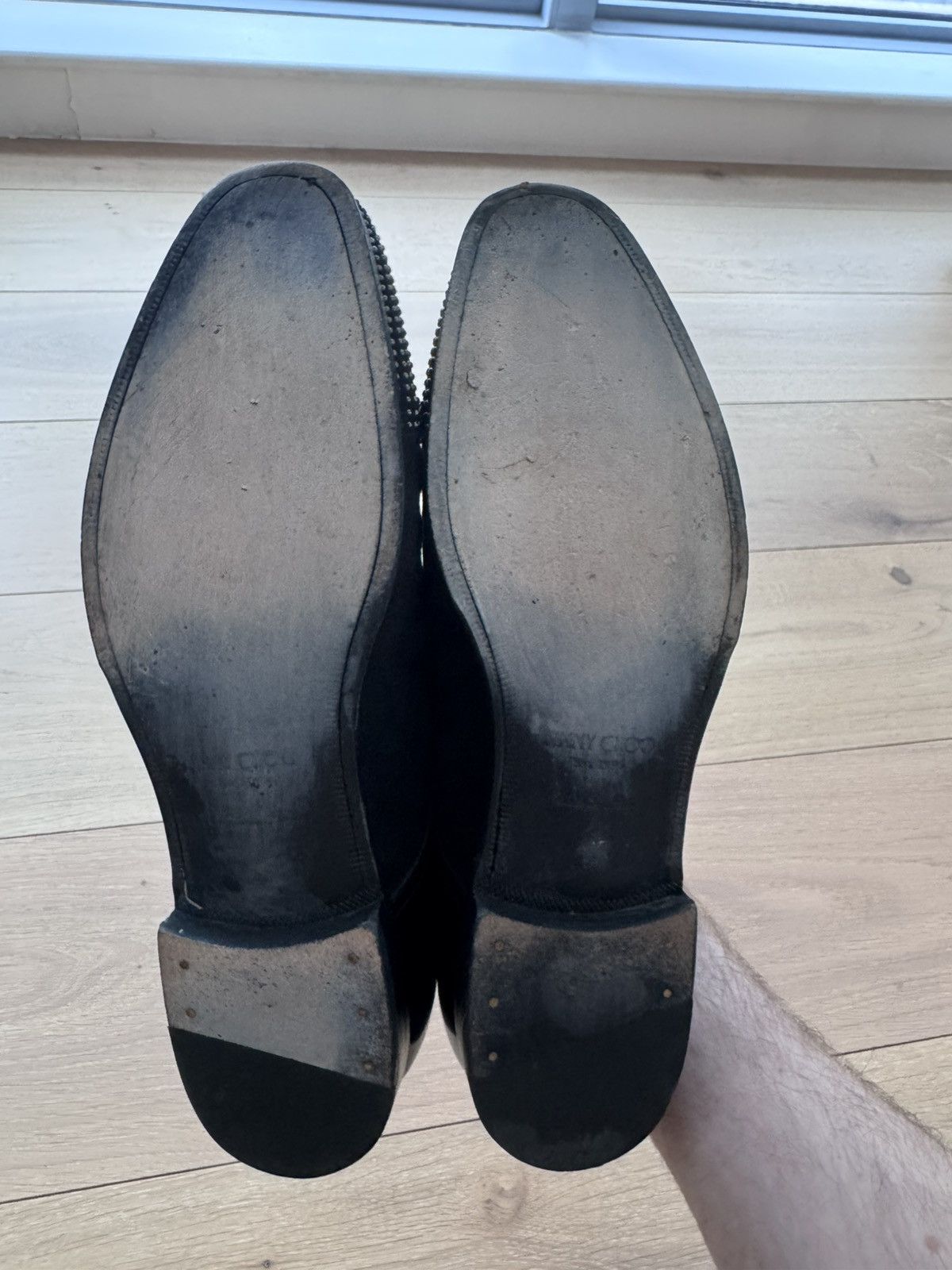 Jimmy Choo Jimmy Choo Studded Black Derby Shoe leather Suede Men US 11 Size US 11 / EU 44 - 13 Thumbnail