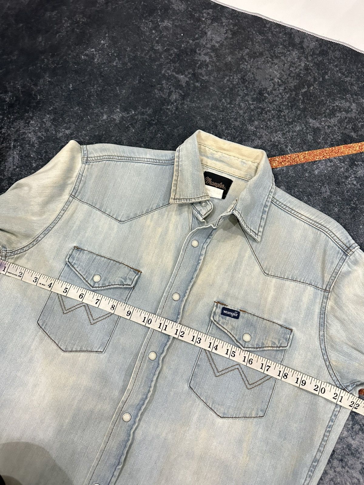 Vintage × Wrangler Vintage Western Wrangler Thrashed Shirt A140 Size US M / EU 48-50 / 2 - 8 Thumbnail