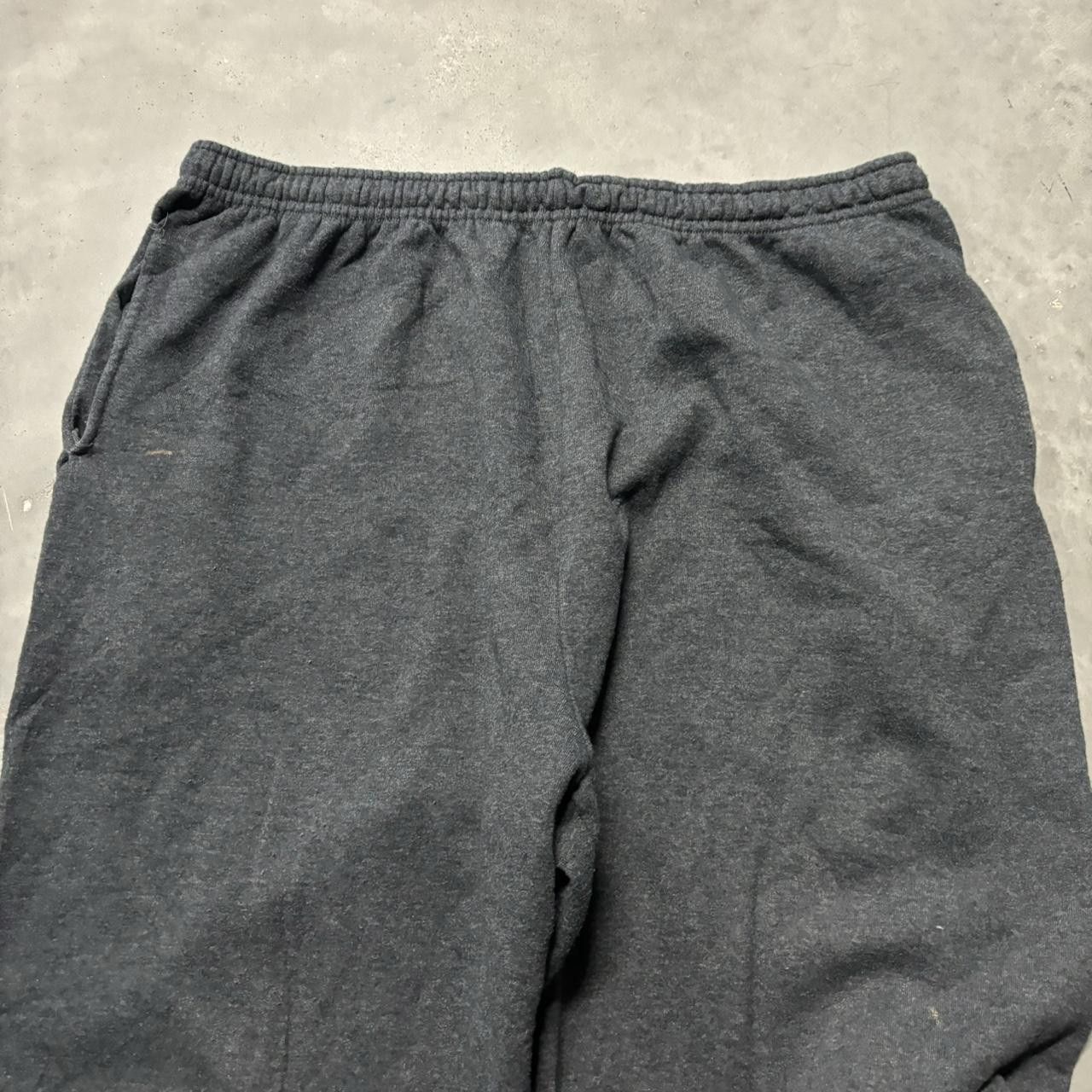 Japanese Brand × Vintage Crazy Vintage Y2K/2000s Baggy Dark Grey Skater Essential Sweatpants! Size US 36 / EU 52 - 4 Thumbnail