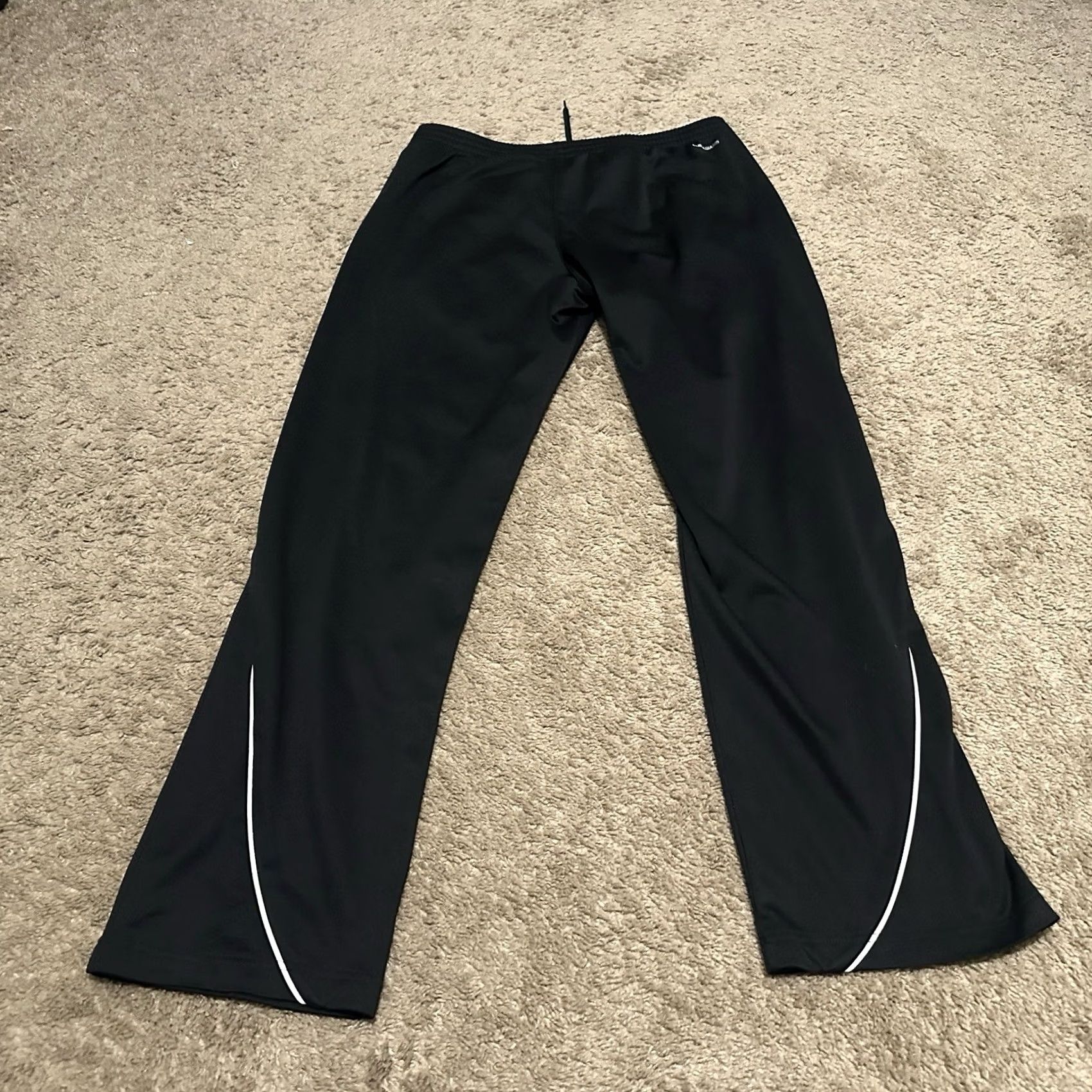 Adidas Adidas Climawarm Track Pants Men's Medium Straight Leg Black Y2K Tre-Foil Size US 31 - 4 Thumbnail