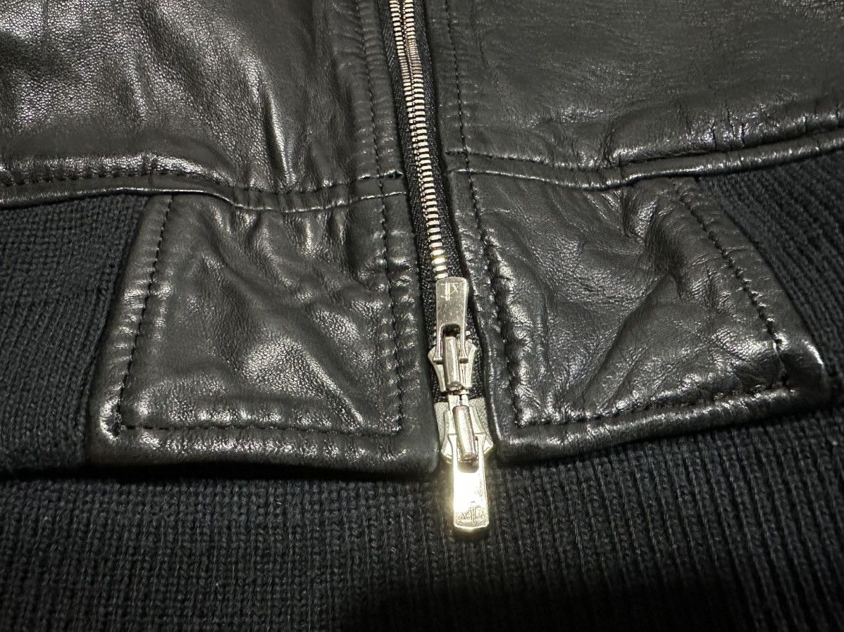 14th Addiction × Japanese Brand × KMRii 🔥Rare Y2K Archived Abahouse Sheepskin Leather Bomber Jacket Size US M / EU 48-50 / 2 - 8 Thumbnail