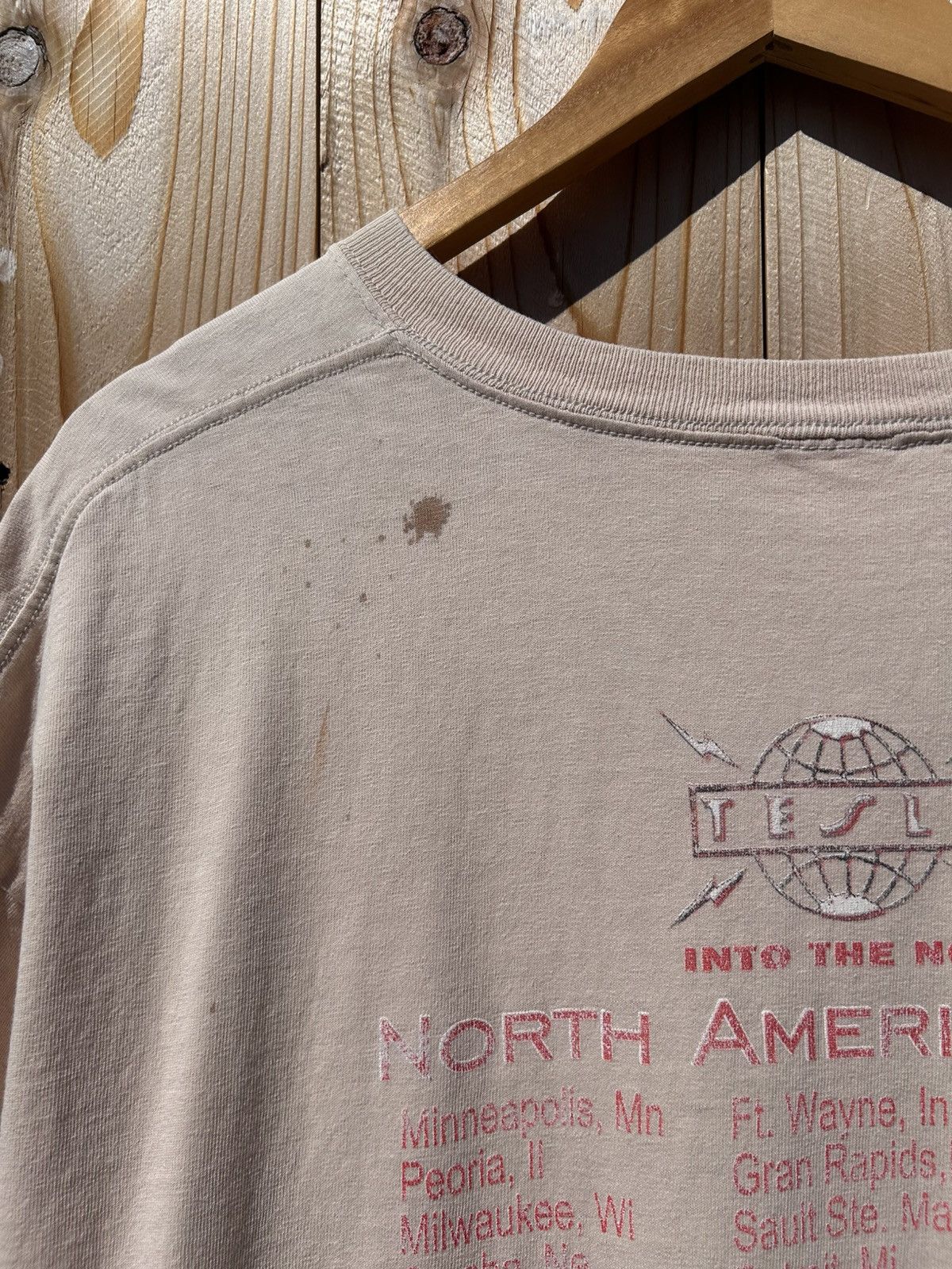 Band Tees 2000’s Tesla North American Tour Tee Distressed Size US XXL / EU 58 / 5 - 9 Thumbnail