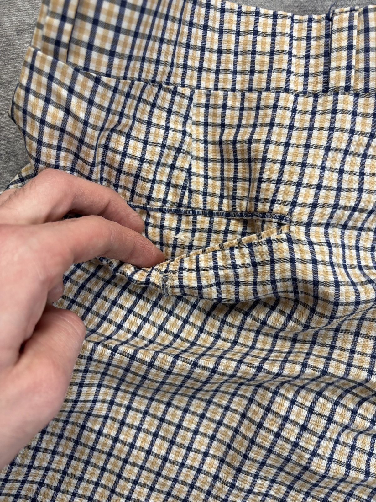 Vintage 1970s Plaid Trousers Vintage R.W. Camp Talon Zipper Pants 34 Size US 34 / EU 50 - 8 Thumbnail