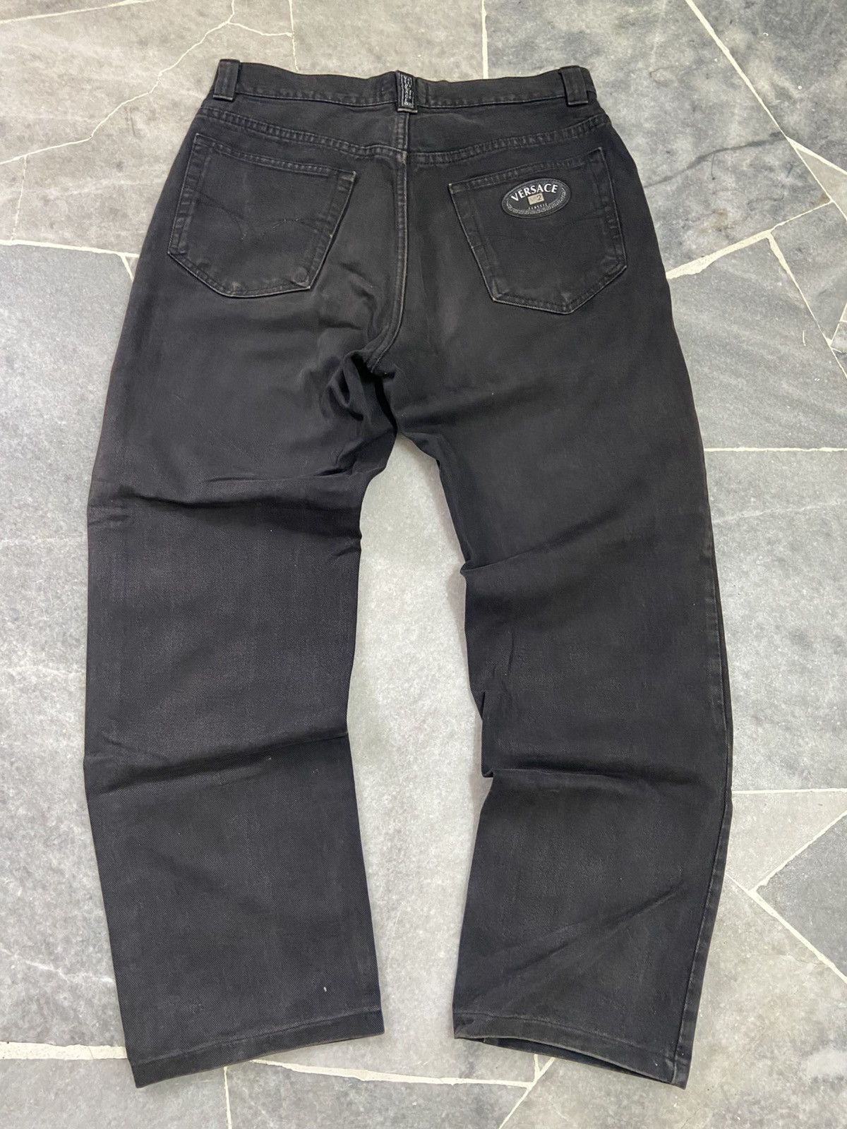 Versace Jeans Couture Vintage Versace Classic V2 Black denim jeans Size US 32 / EU 48 - 2 Thumbnail
