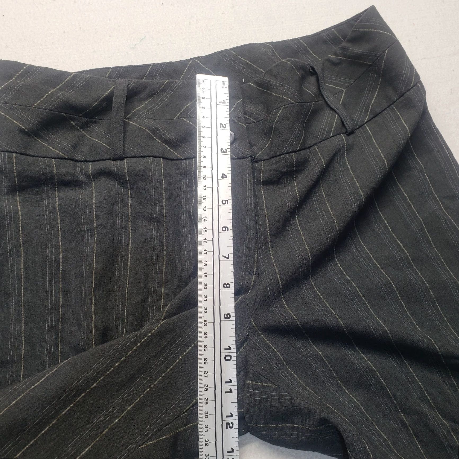 Vintage Nash International Gray Pinstriped Dress Pants Adult Women's Size 12 Size 34" / US 12 / IT 48 - 5 Thumbnail