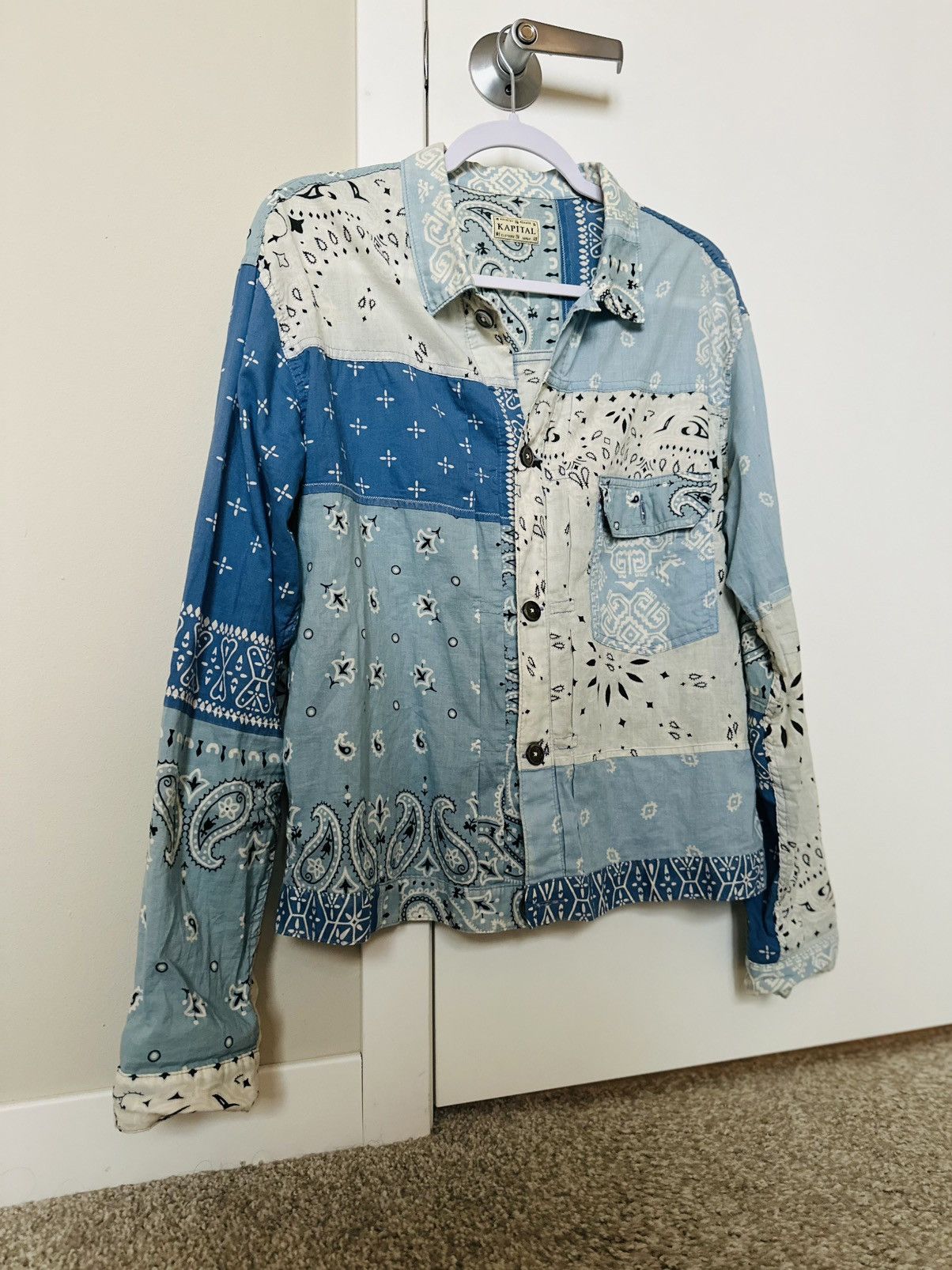 Kapital × Kapital Kountry Kapital Bandana Gauze Patchwork Jacket Size US L / EU 52-54 / 3 - 1 Thumbnail