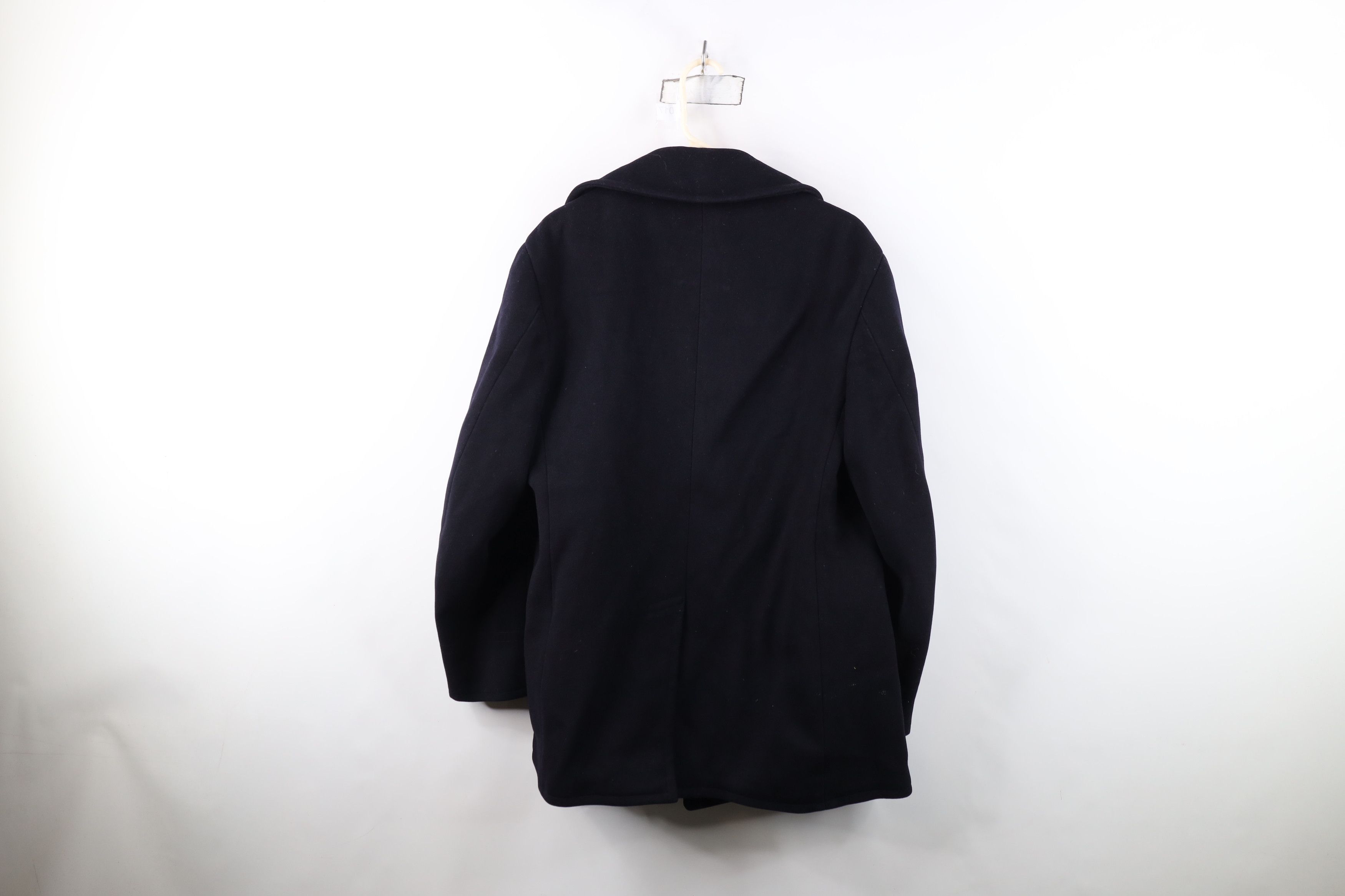 Vintage Vintage 50s USGI US Navy Kersey Wool Peacoat Jacket Blue USA Size US XXL / EU 58 / 5 - 13 Thumbnail