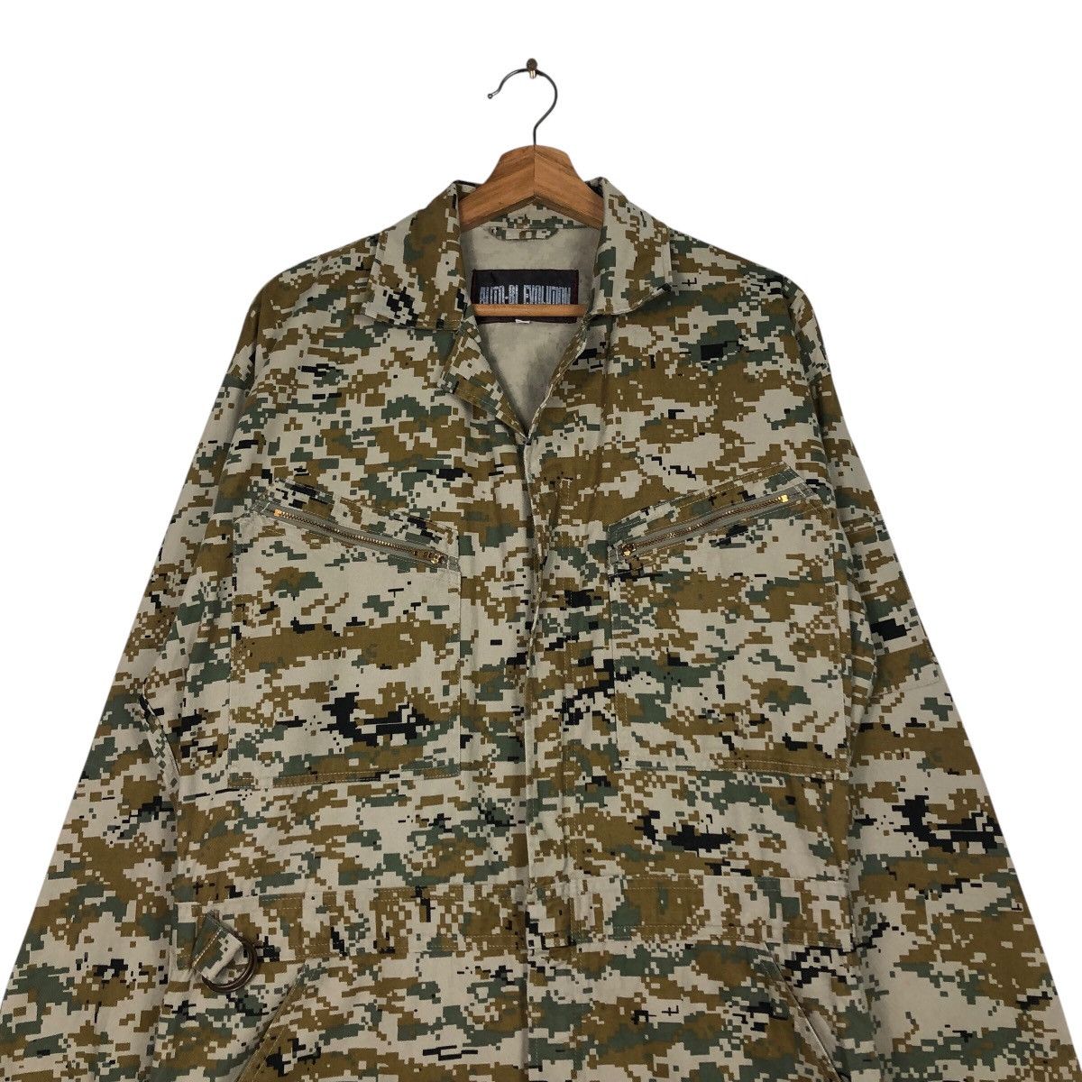 Japanese Brand Camouflage Military Design Jumper Coverall Auto Bi Evolutio Size US 38 / EU 54 - 4 Thumbnail