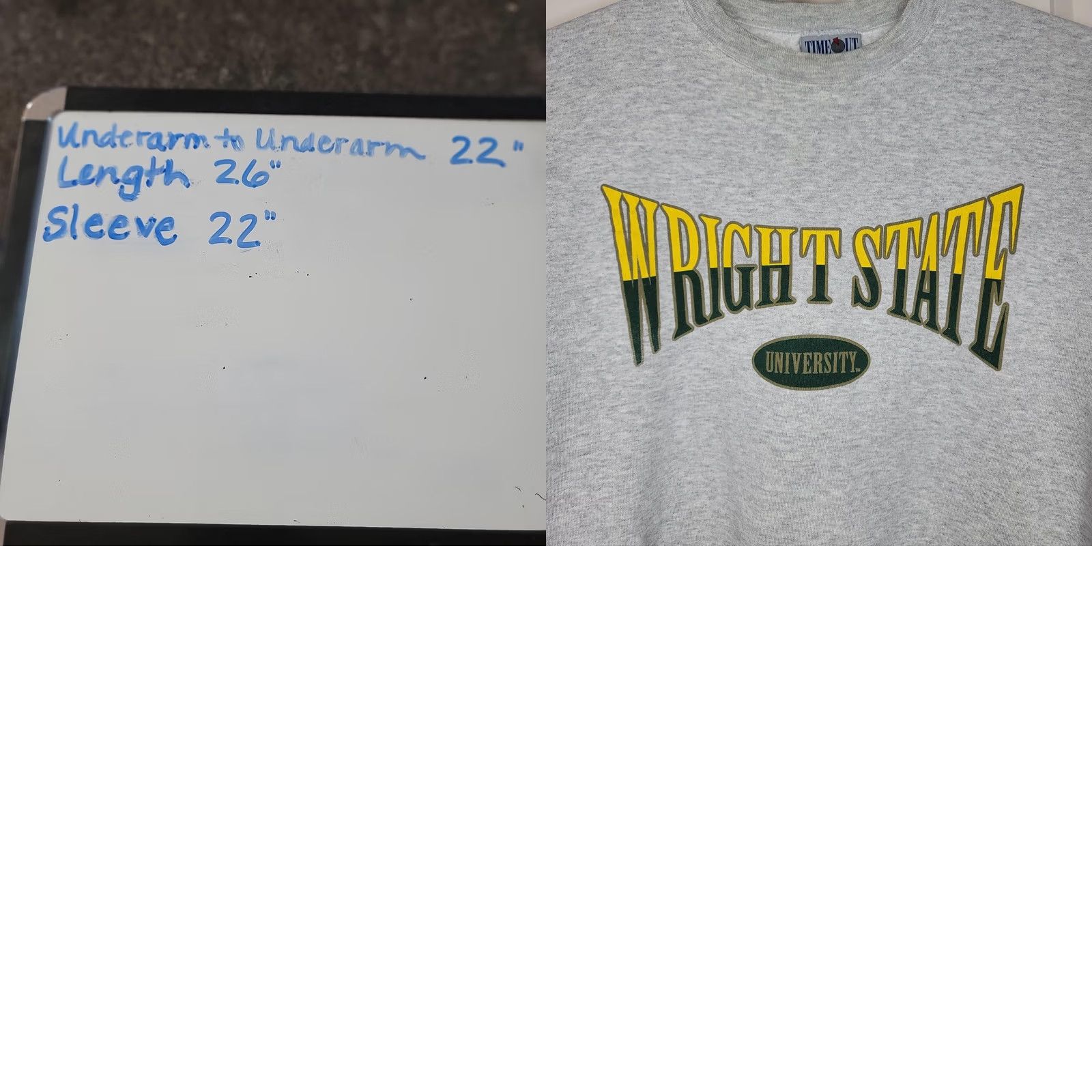 Vintage VTG Wright State University Sweatshirt Mens XL Gray Fleece USA Size US XL / EU 56 / 4 - 8 Thumbnail