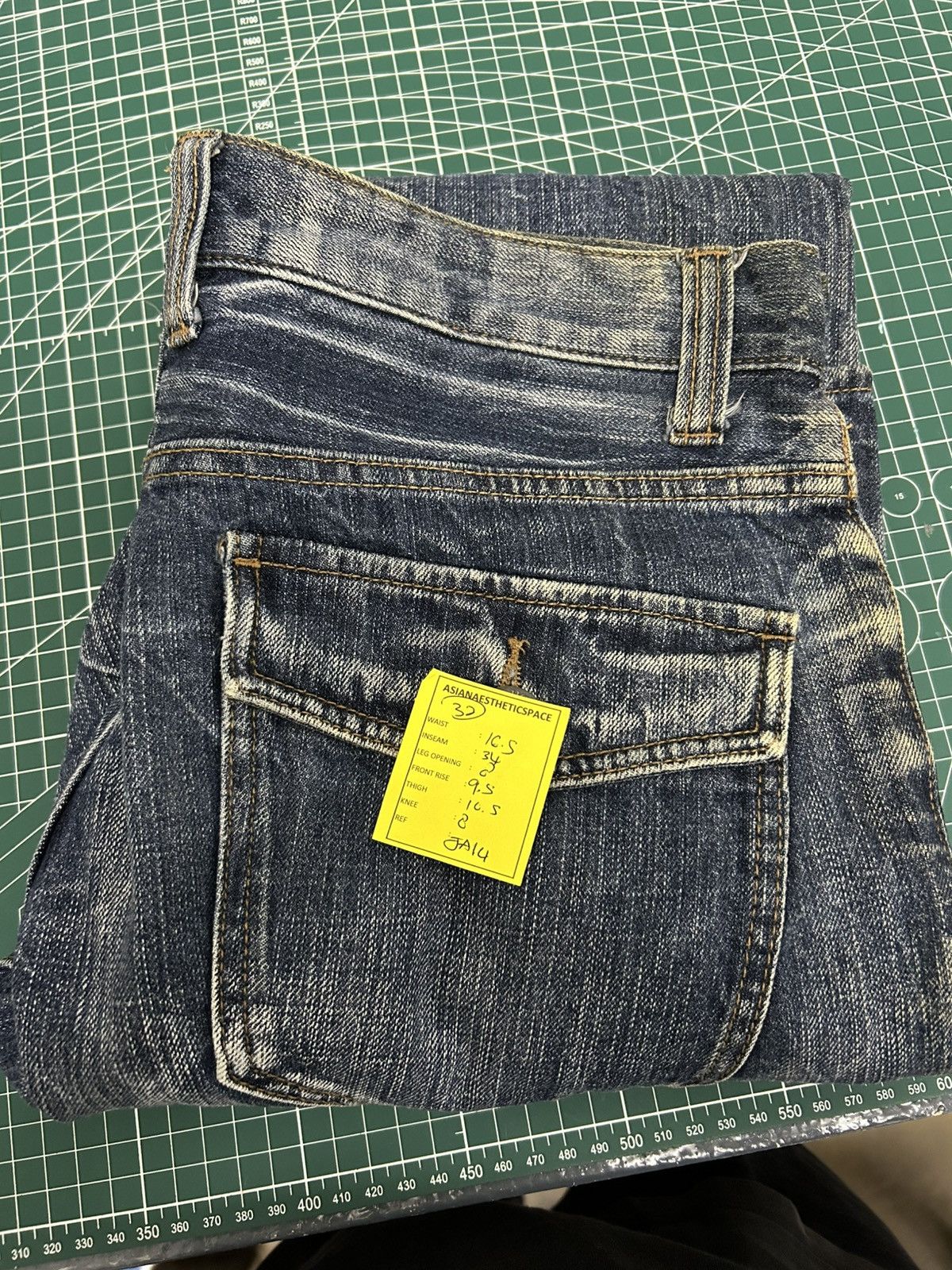 Japanese Brand Doublefocus Japan Jeans Distressed Washed Clawn Mark Quotes Size US 32 / EU 48 - 17 Thumbnail